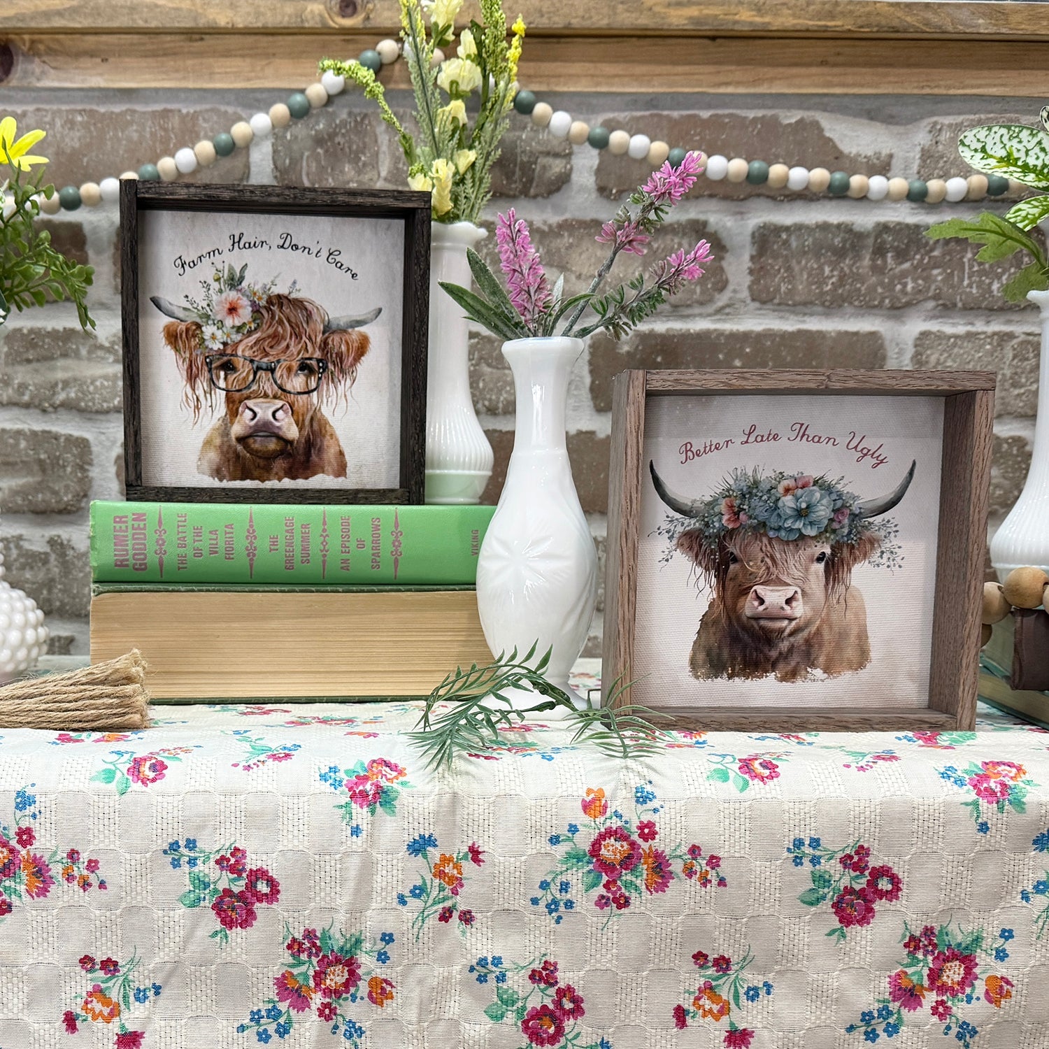 Cow Home Decor Wood Signs