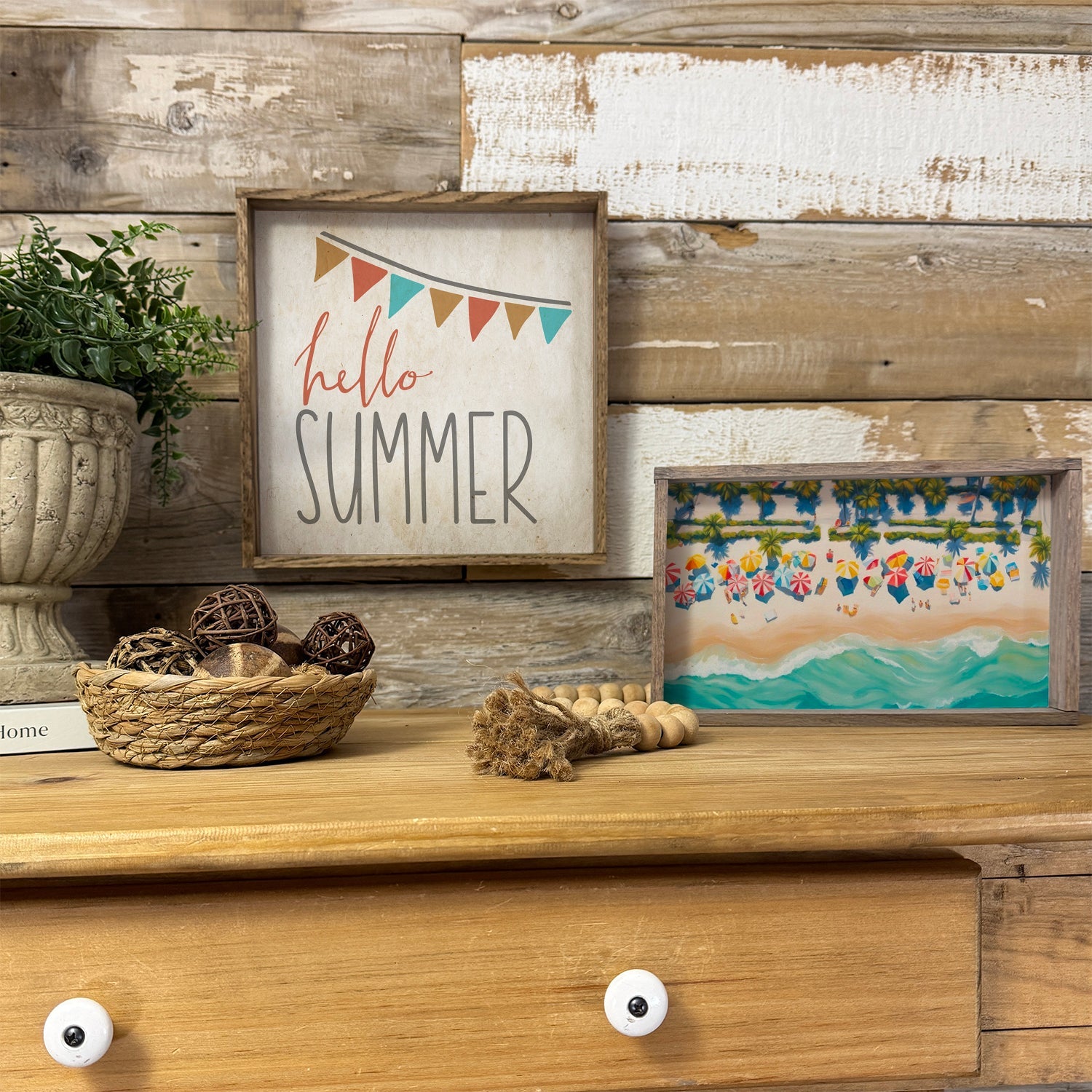Summer Wood Signs Home Decor