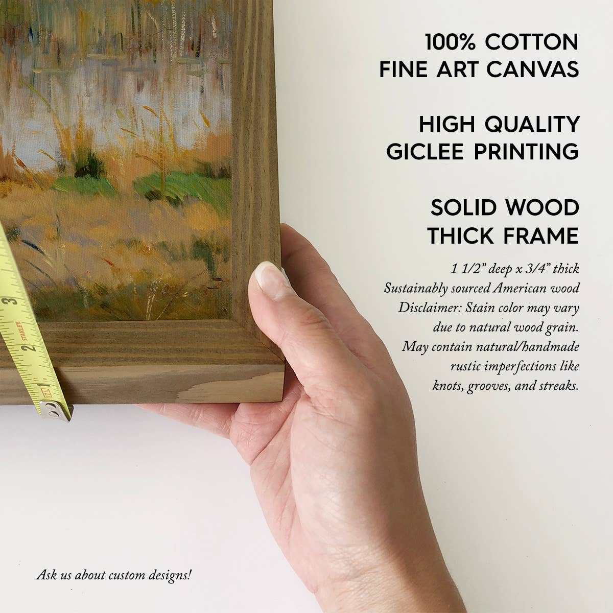 Marshlands Landscape - Nature Canvas Art - Wood Framed Decor