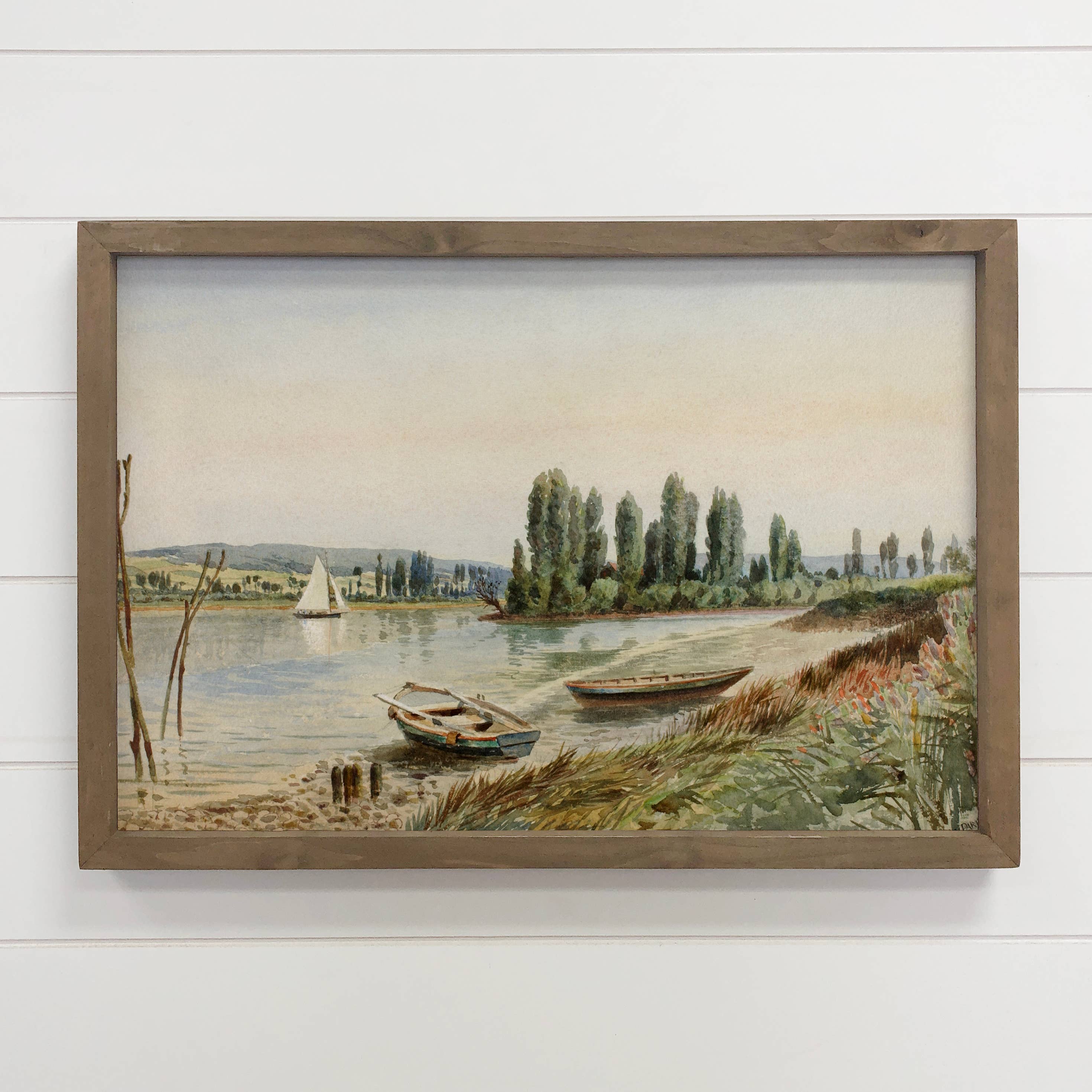 Idyllic Countryside - Country Landscape Canvas Art - Framed