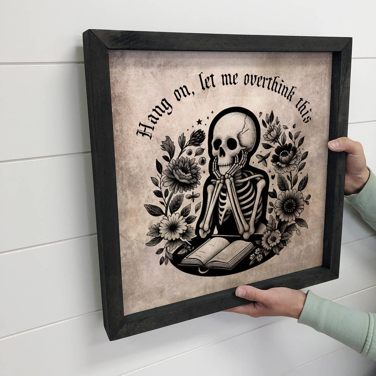 Hang on Let me Overthink This - Halloween Canvas Art