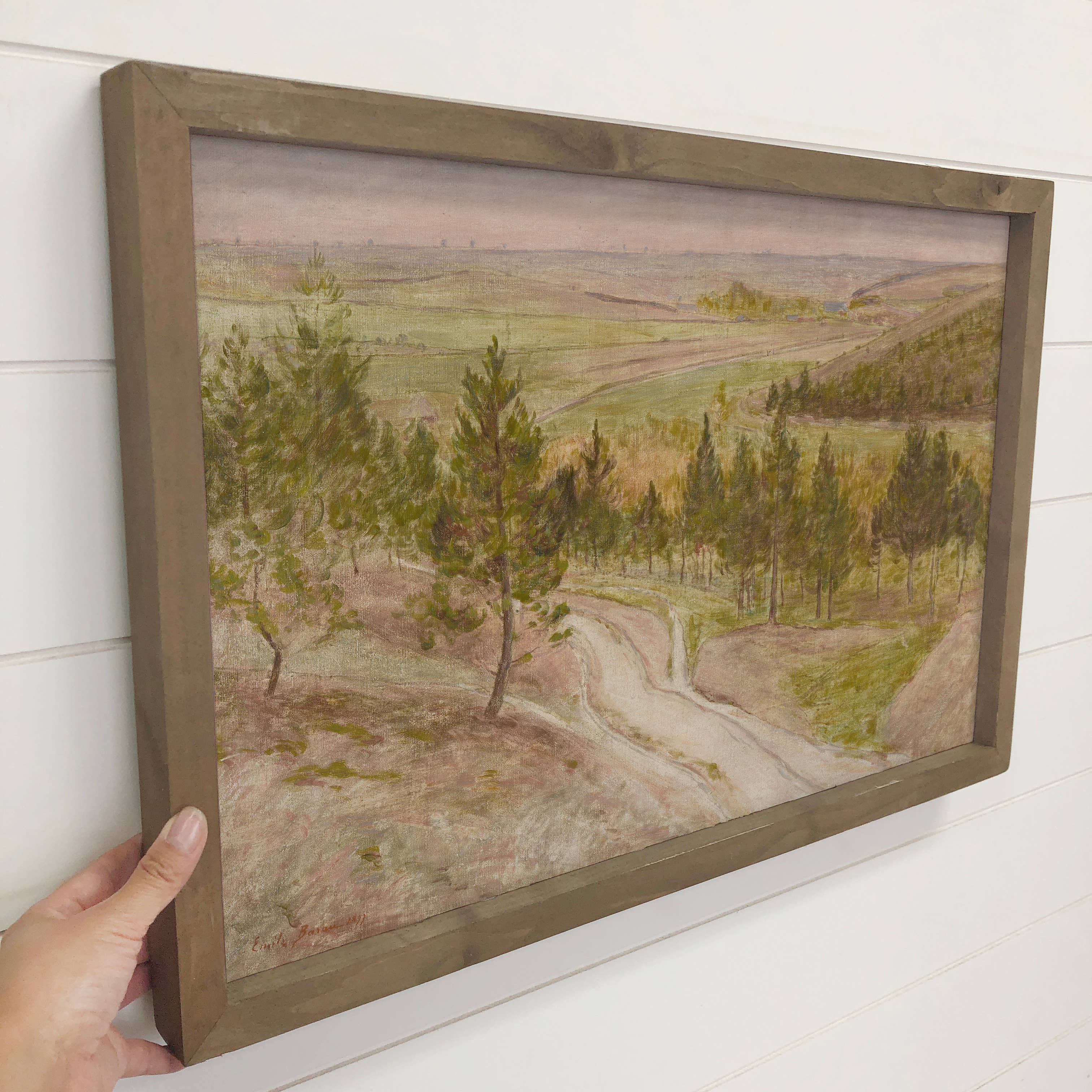 Hill Passage - Mountain Landscape Canvas Art - Wood Framed