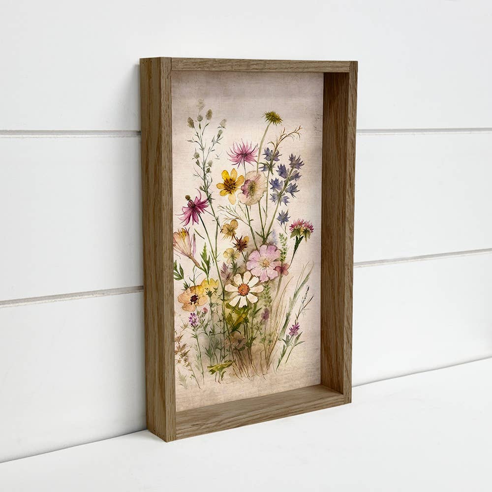 2nd Gathered Wildflowers II - Abstract Flower Painting Art