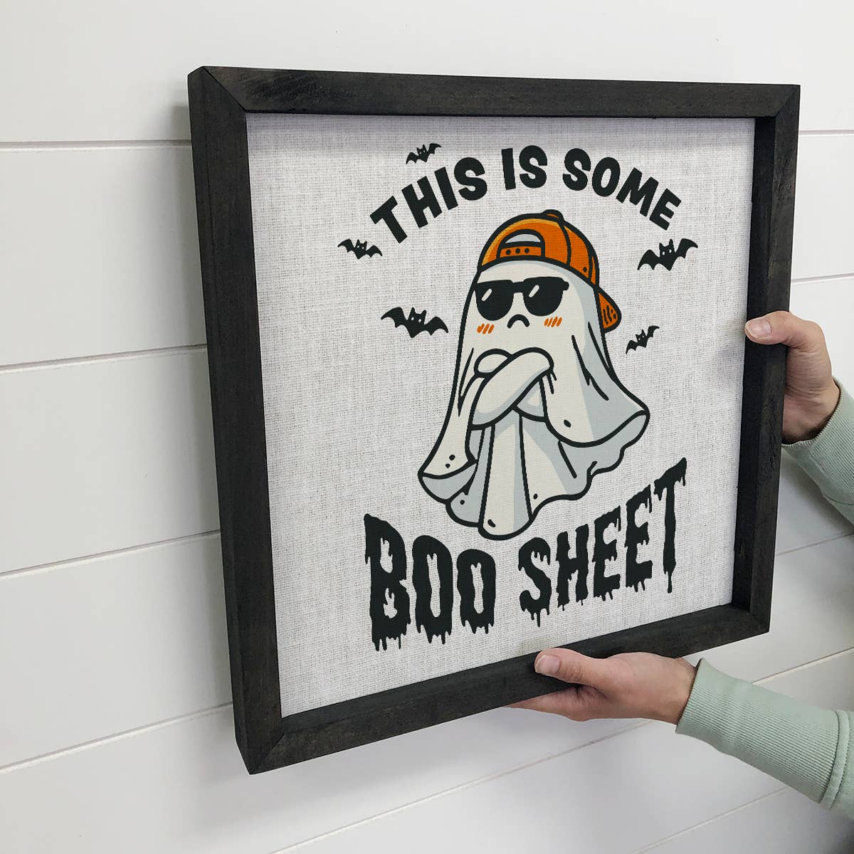 Funny Halloween This is Some Bull Sheet Ghost - Canvas Art