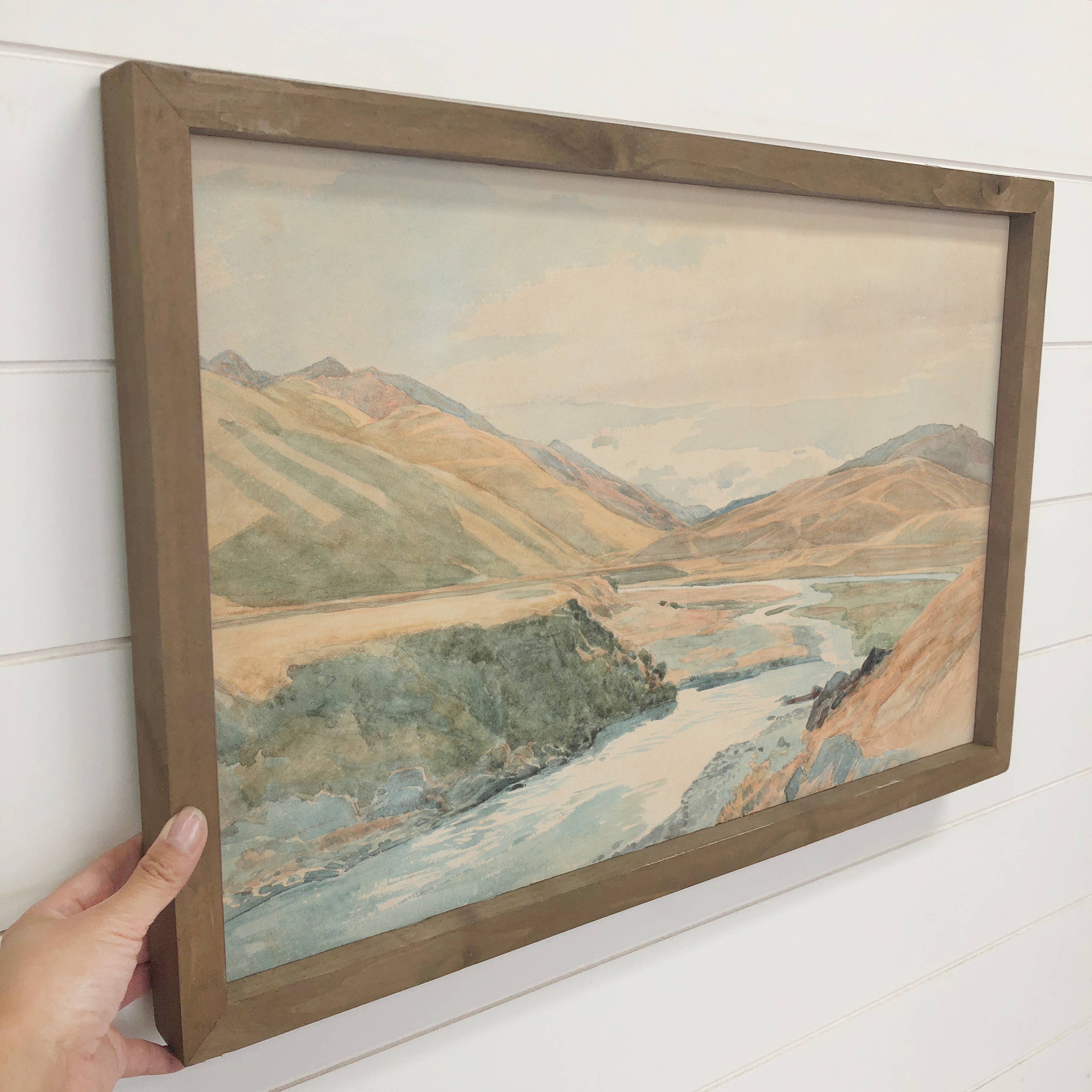 Intermountain West - Mountain Landscape Canvas Art - Framed