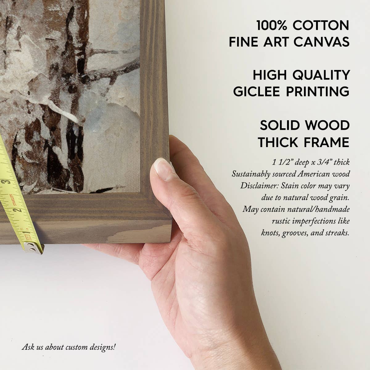 Pinecone Tree Painting - Pine Tree Canvas Art - Wood Framed