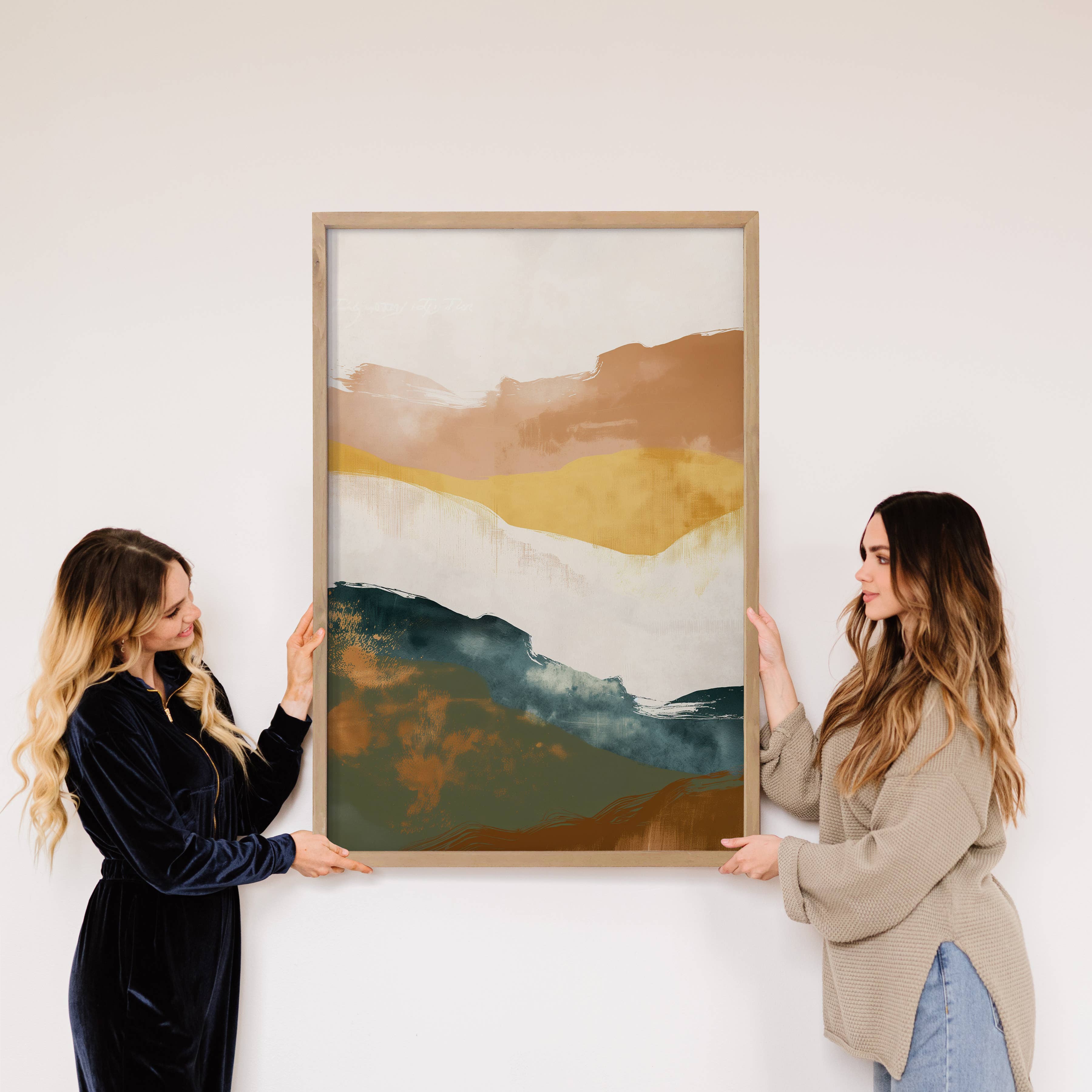 Rising Ridge Landscape - Nature Canvas Art - Wood Framed