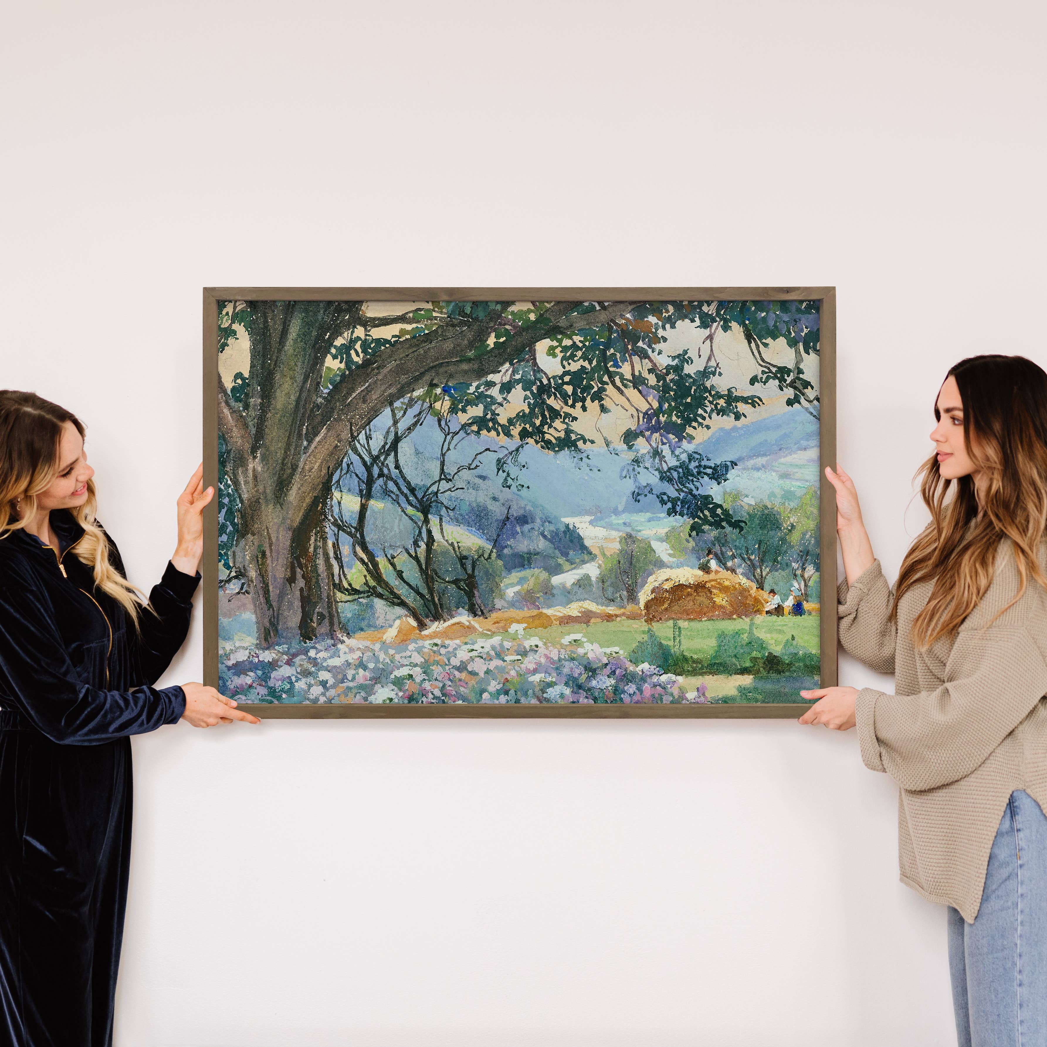 Summer Harvest - Nature Landscape Canvas Art - Wood Framed