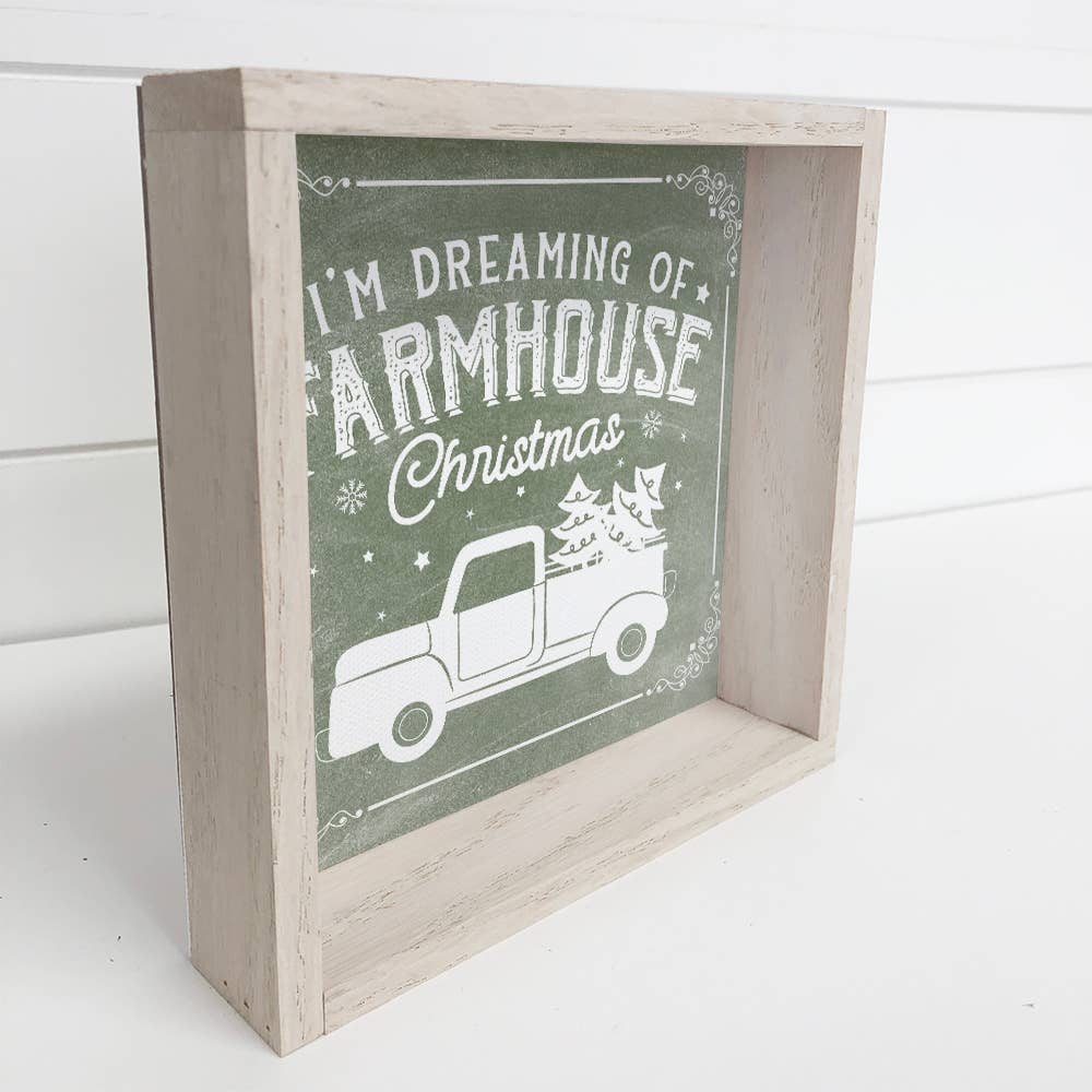 I'm Dreaming of a Farmhouse Christmas - Christmas Canvas Art