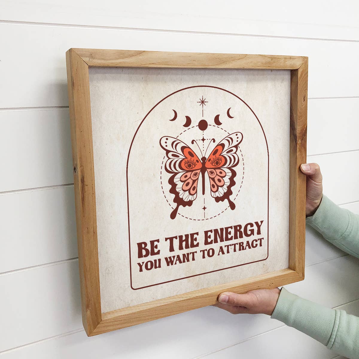 Boho Be the Energy You Want to Attract - Boho Canvas Art
