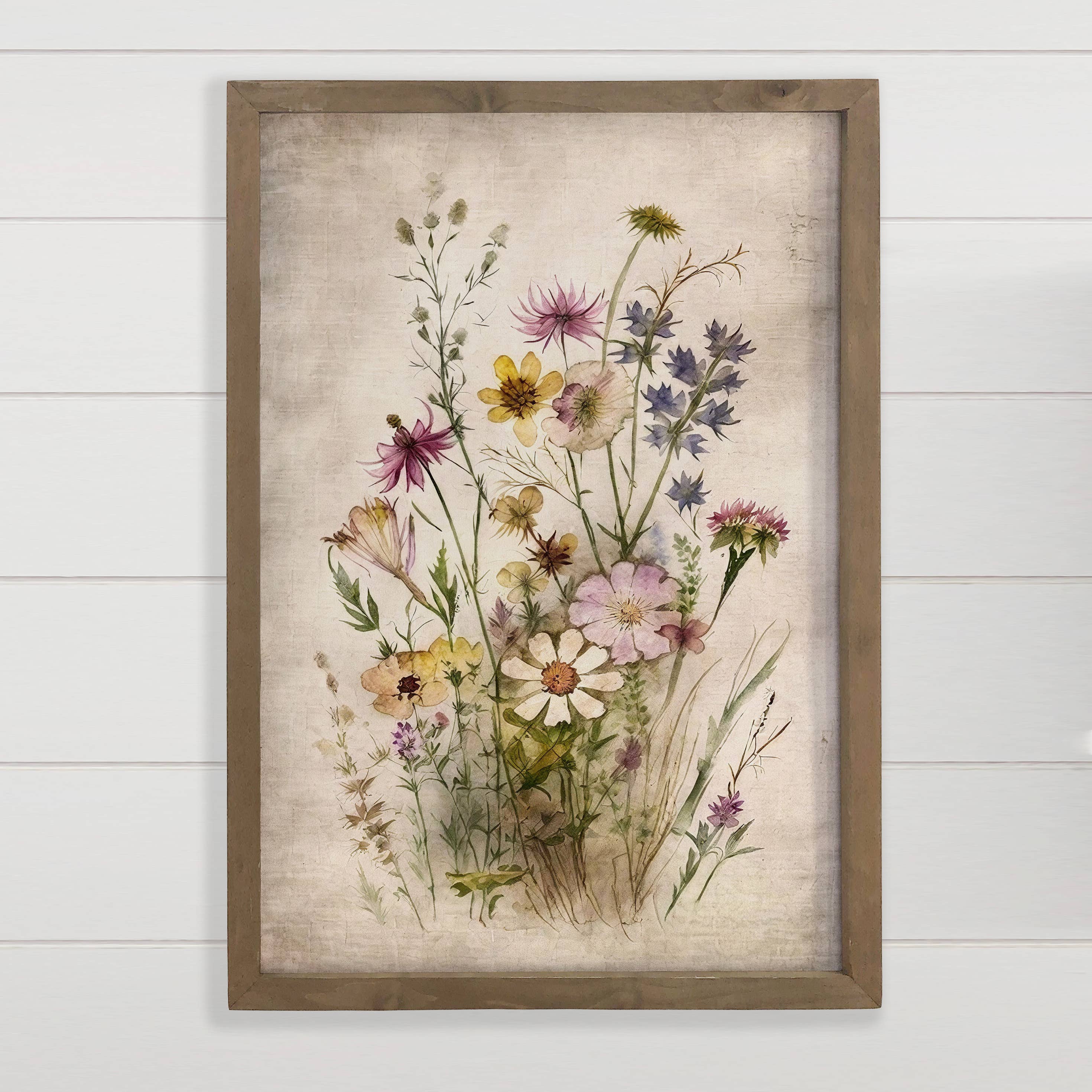 2nd Gathered Wildflowers II - Abstract Flower Painting Art