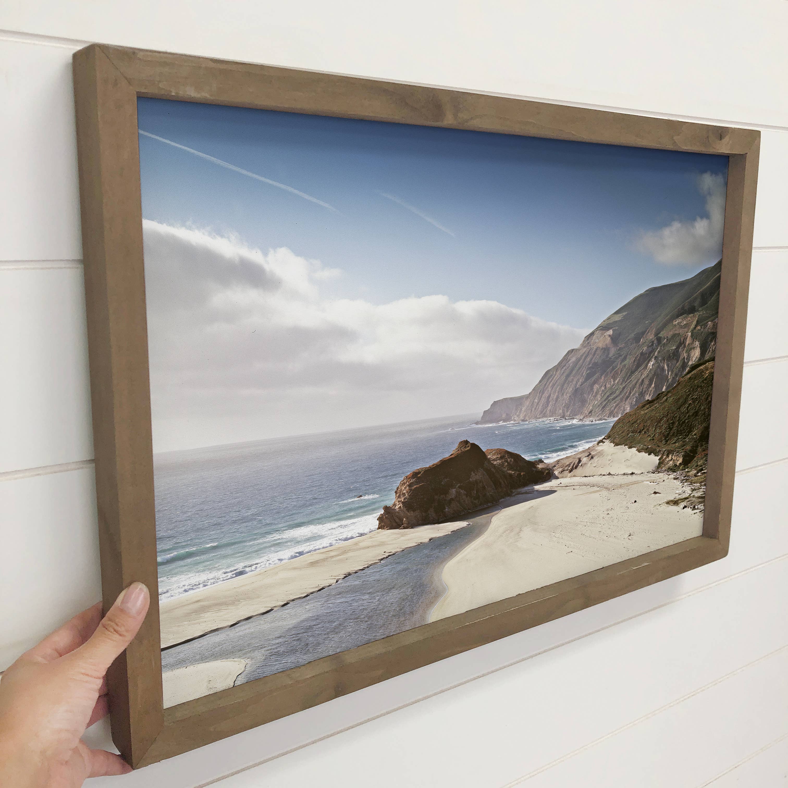 Big Sur Ocean View - Ocean Landscape Canvas Art - Framed Art