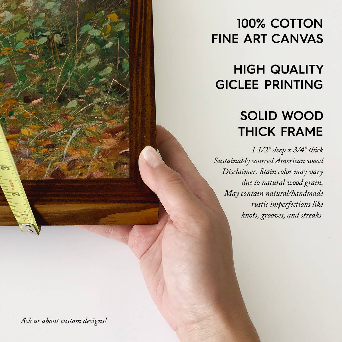 Fall Leaves Forest Path - Nature Landscape Canvas Art -