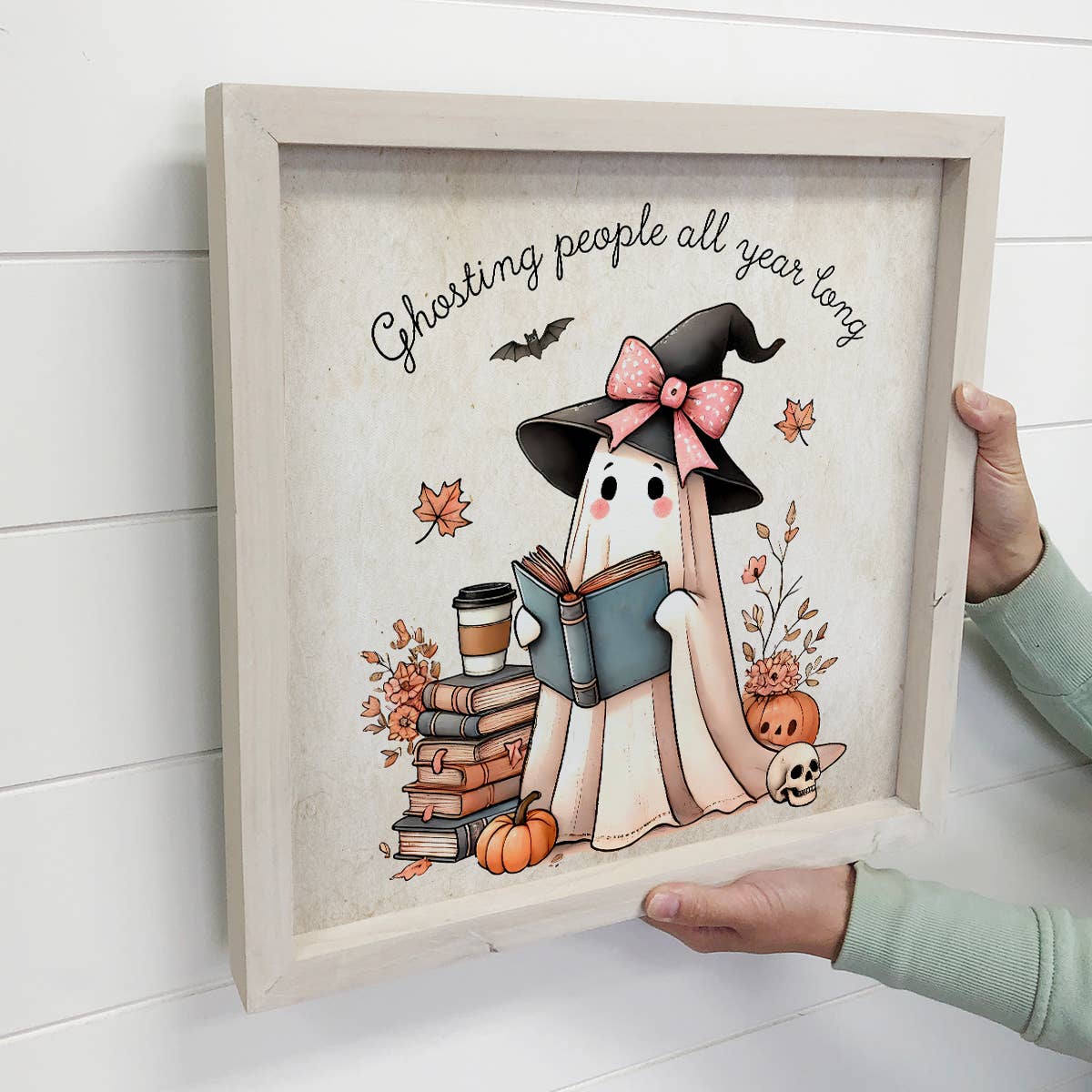 Cute Ghost Books Ghosting People All Year Long - Halloween