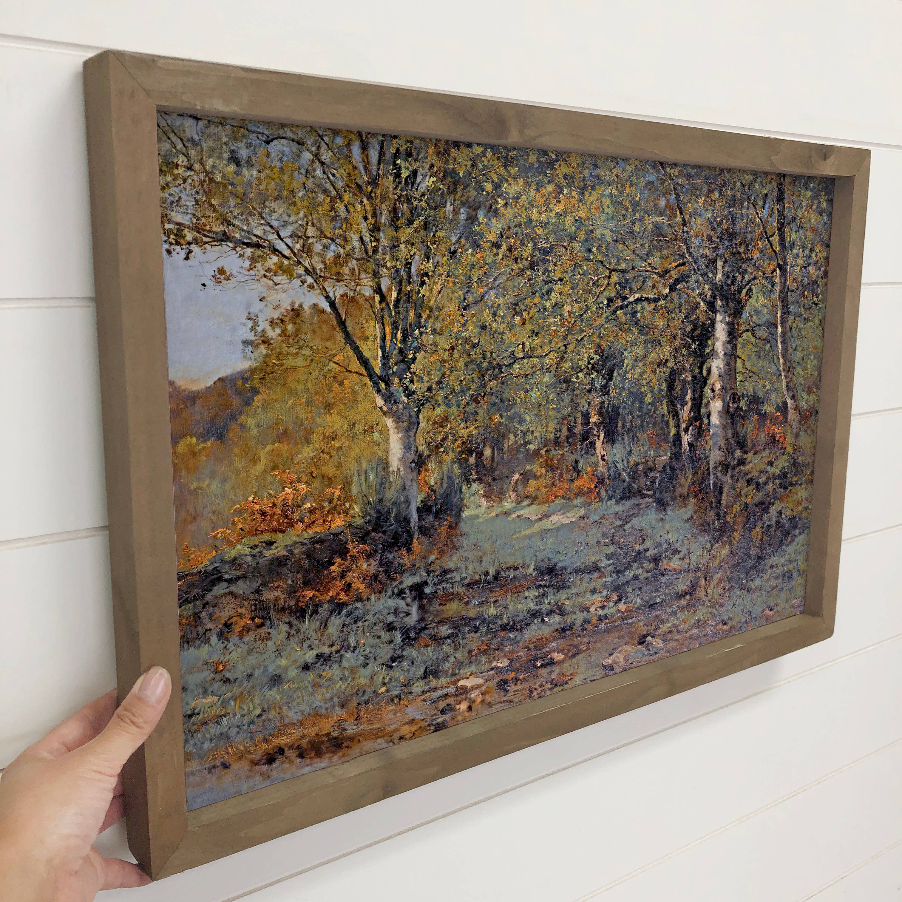 Lost in the Forest - Forest Landscape Canvas Art - Framed