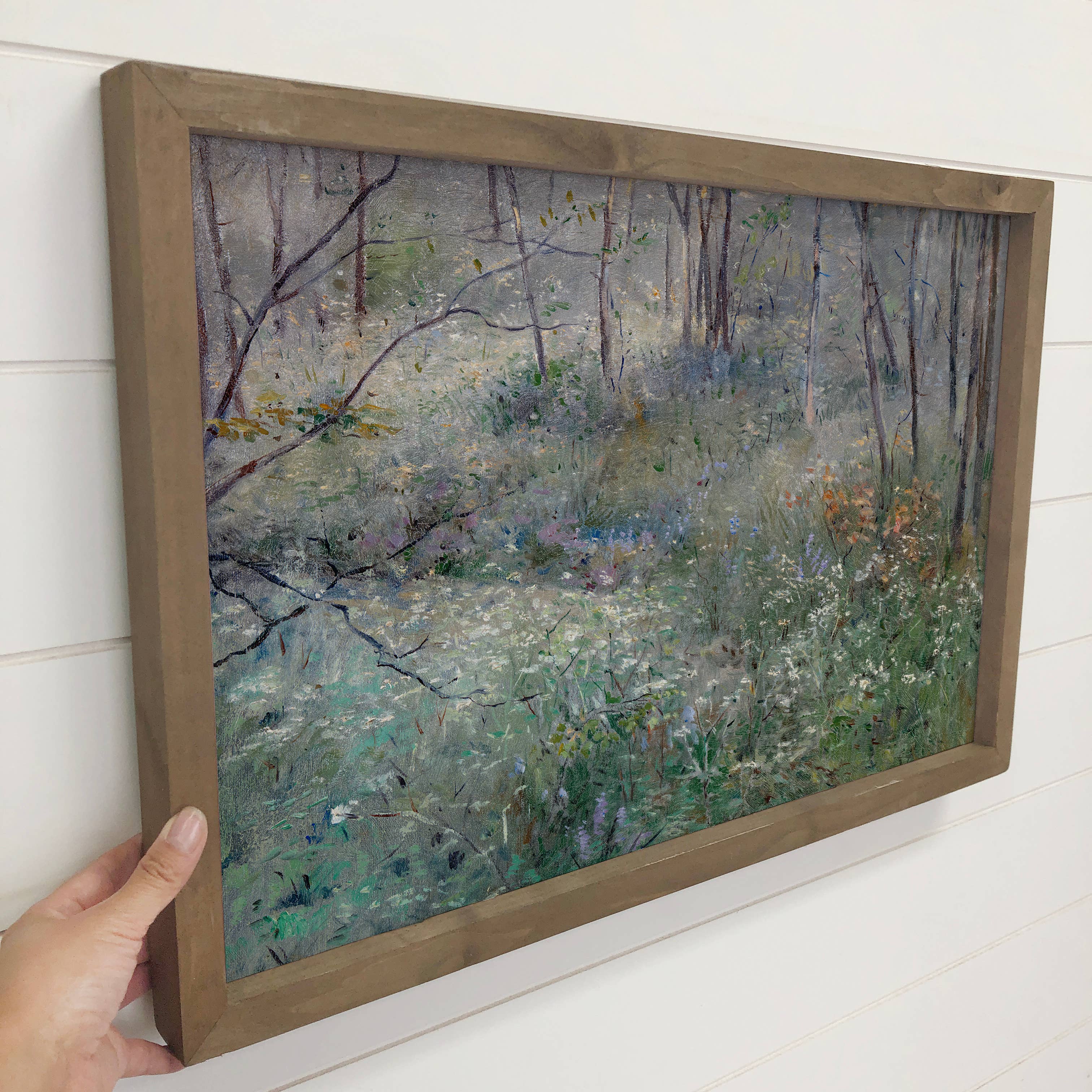 Flowers in the Wild - Flower Canvas Art - Wood Framed Art