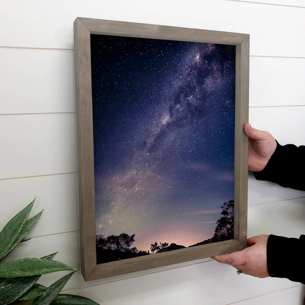 Starry Night Sky - Nature Photography - Wood Framed Photos