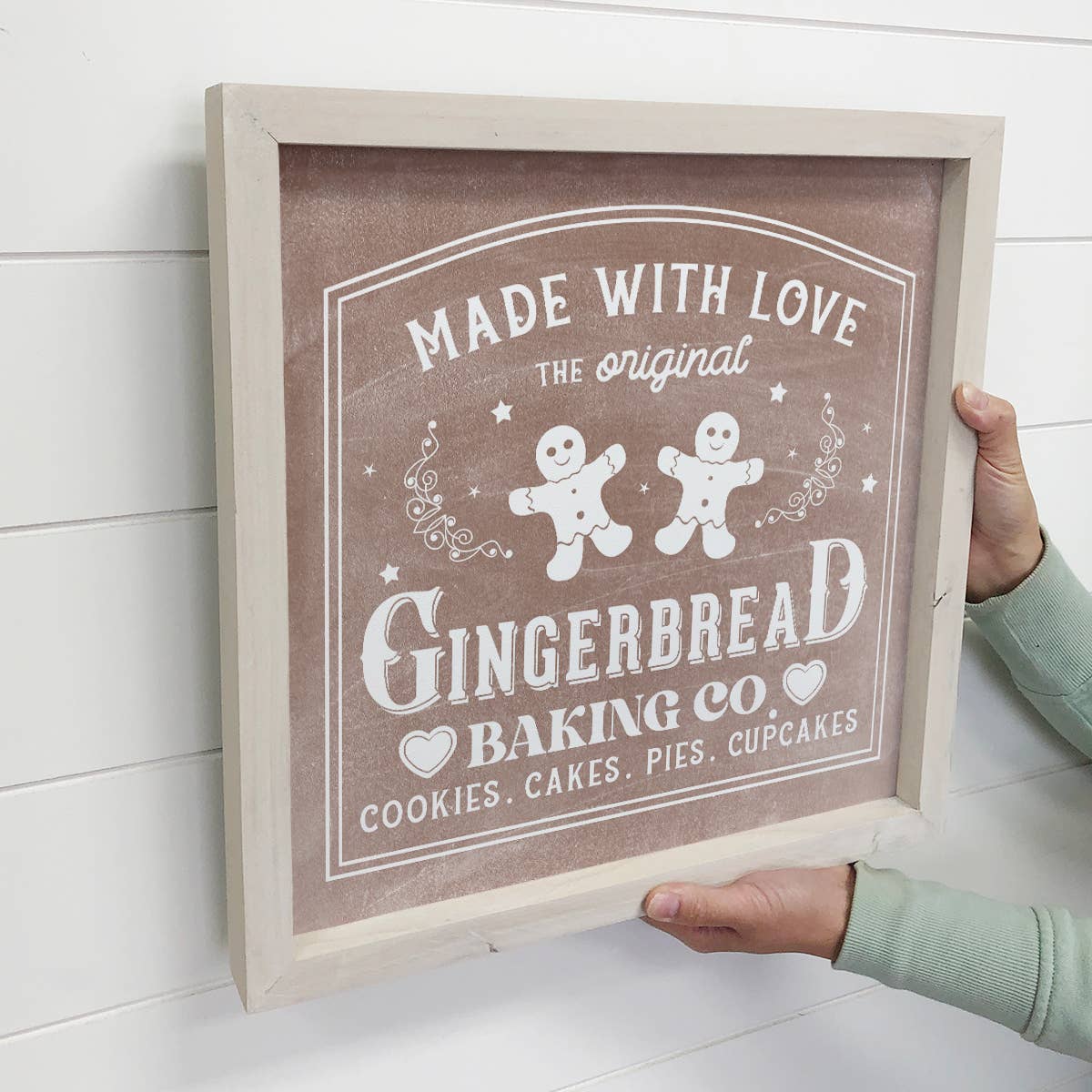 Made With Love Gingerbread Baking Co - Christmas Canvas Art
