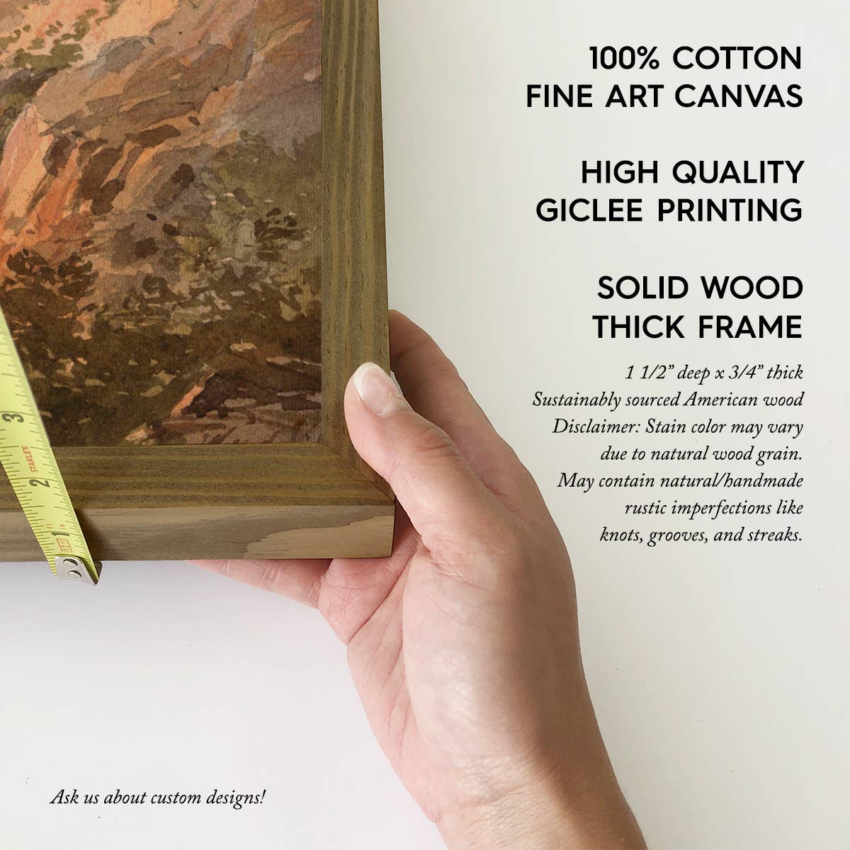 Corsica Landscape Painting - Nature Canvas Art - Wood Framed