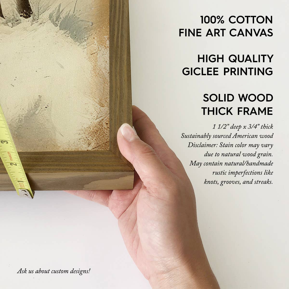 Santa Claus and Reindeer Friend - Holiday Canvas Art