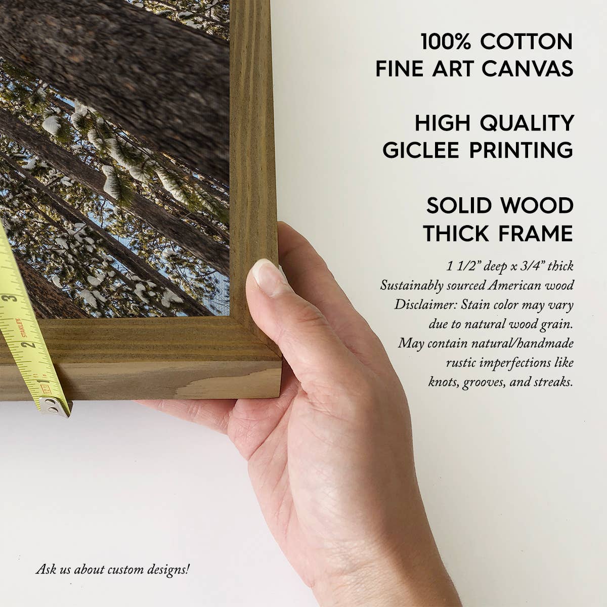 Lodgepole Pine Forest - Nature Canvas Art - Wood Framed Art