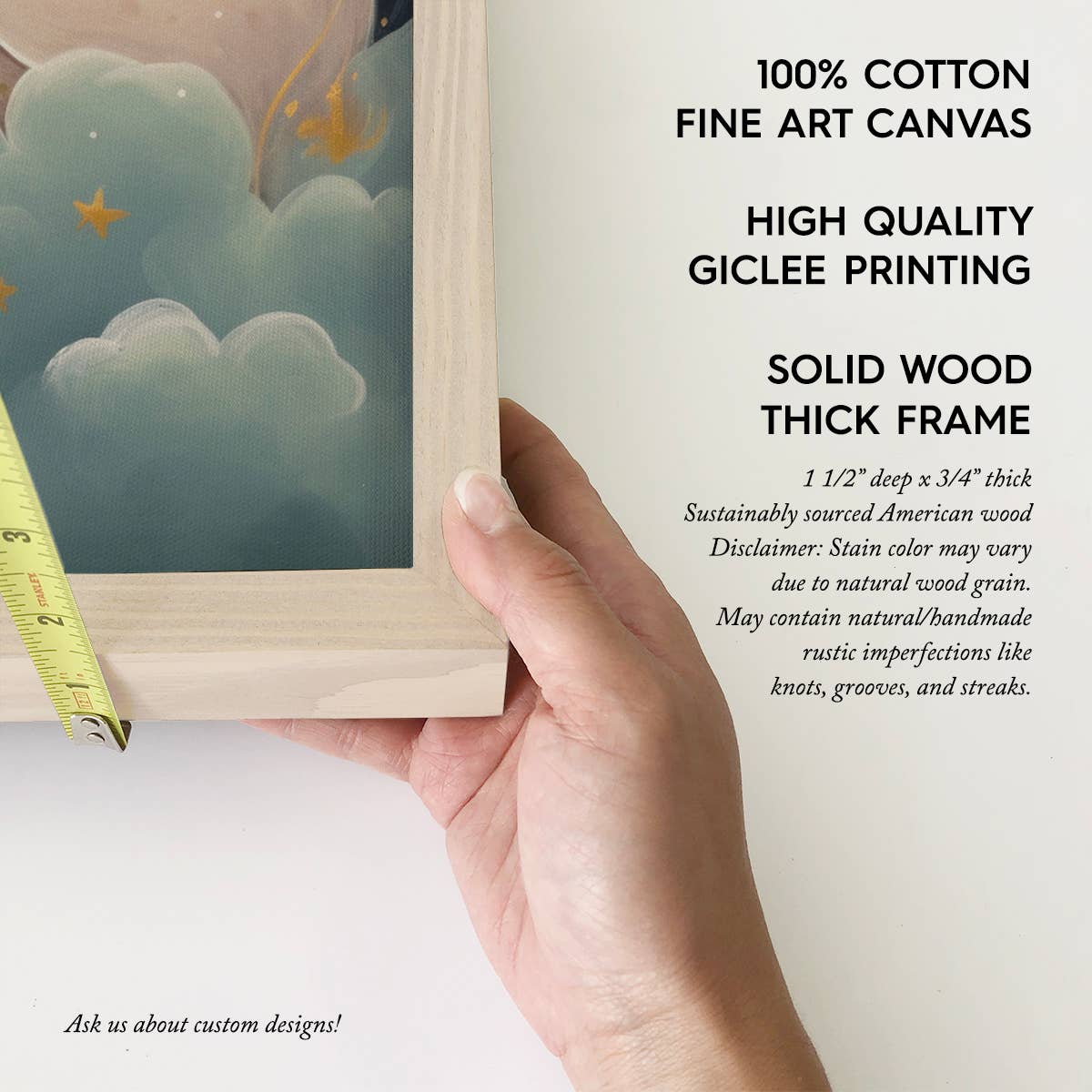 Sleeping Pretty Unicorn Wall Art - Nursery Canvas Art