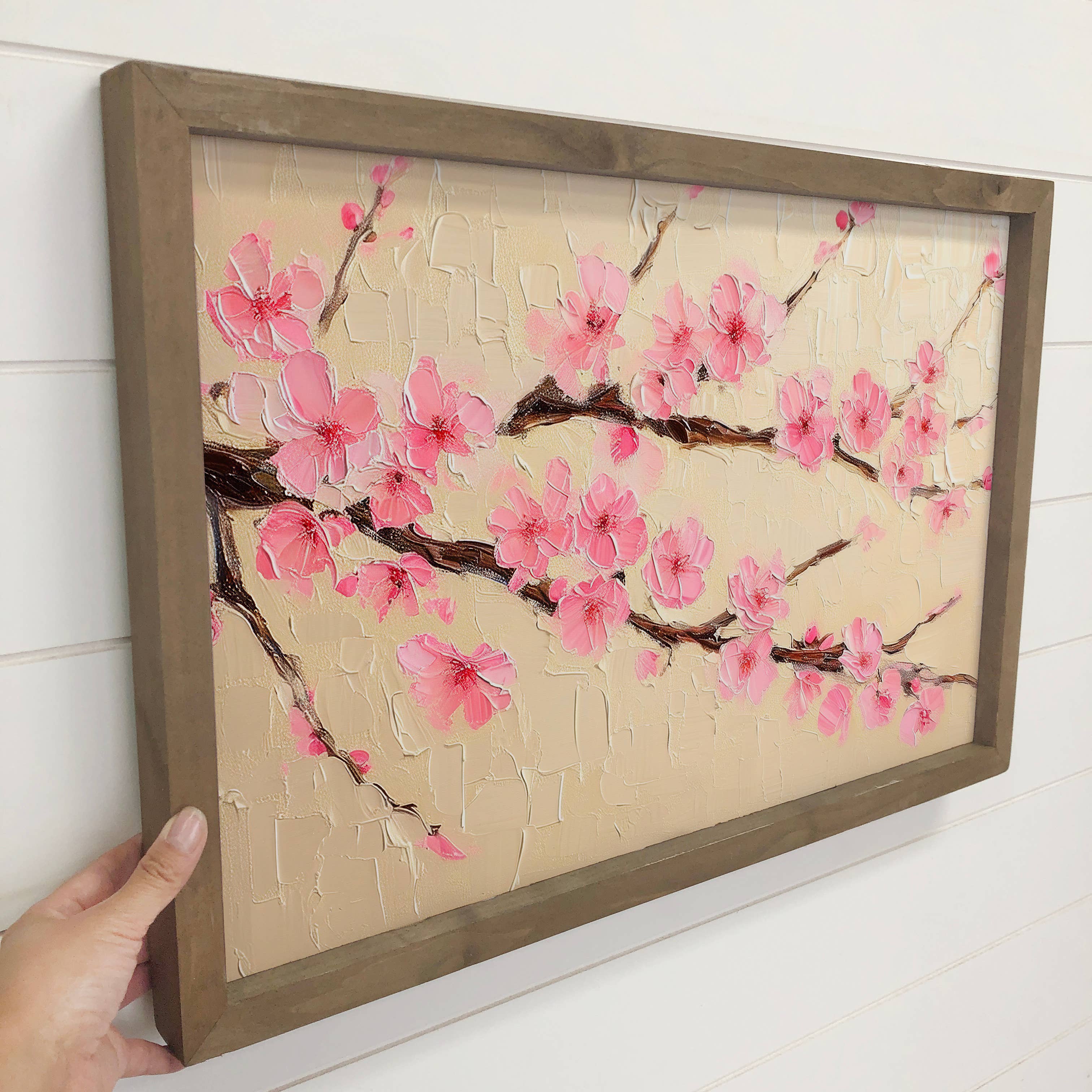 Sakura Cherry Blossoms - Nature Canvas Art - Wood Framed Art