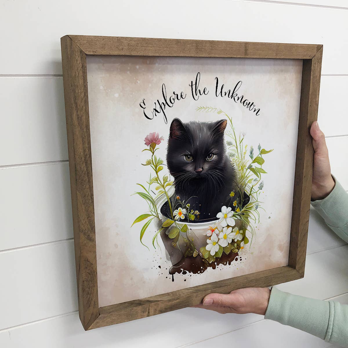 Cat Explore the Unknown - Cute Kitten - Cute Spring Art