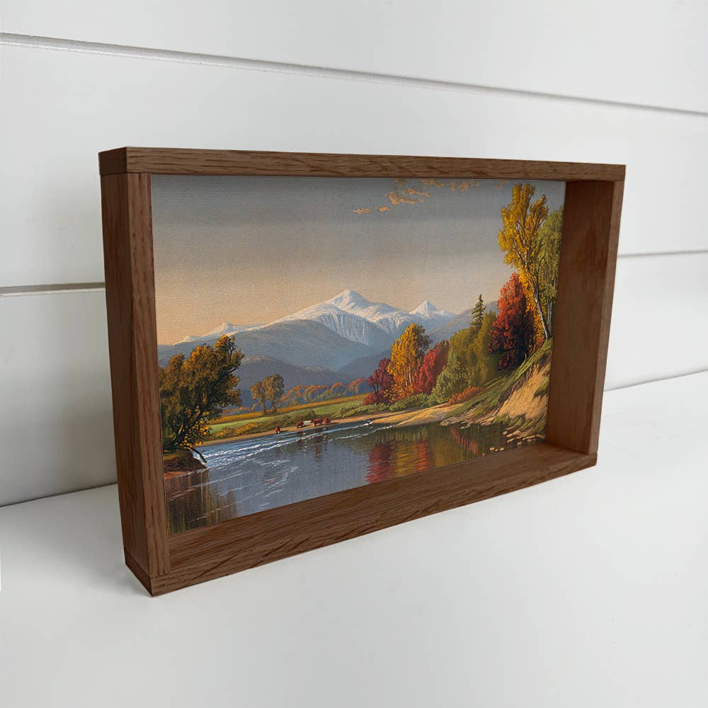 Fall at White Mountains - Mountain Canvas Art - Wood Framed