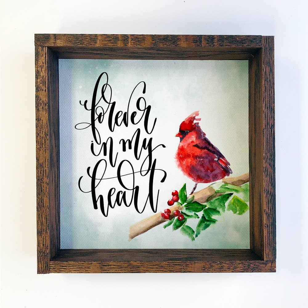 Forever in My Heart Cardinal Small Grief Gift
