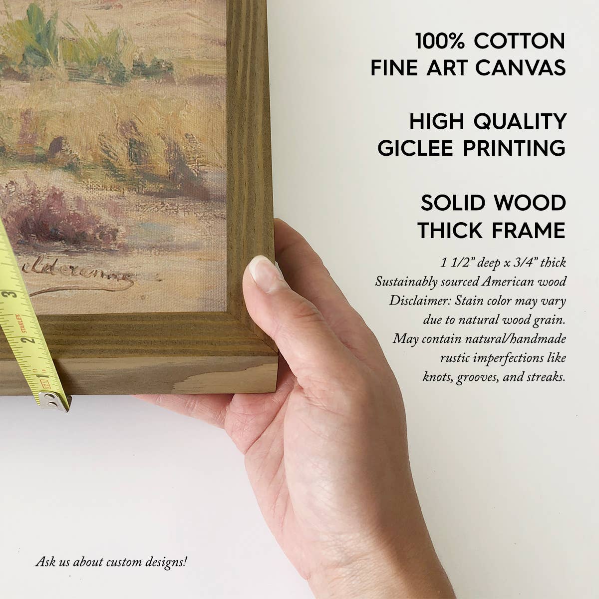 Sandy Knoll - Landscape Canvas Art - Wood Framed Decor