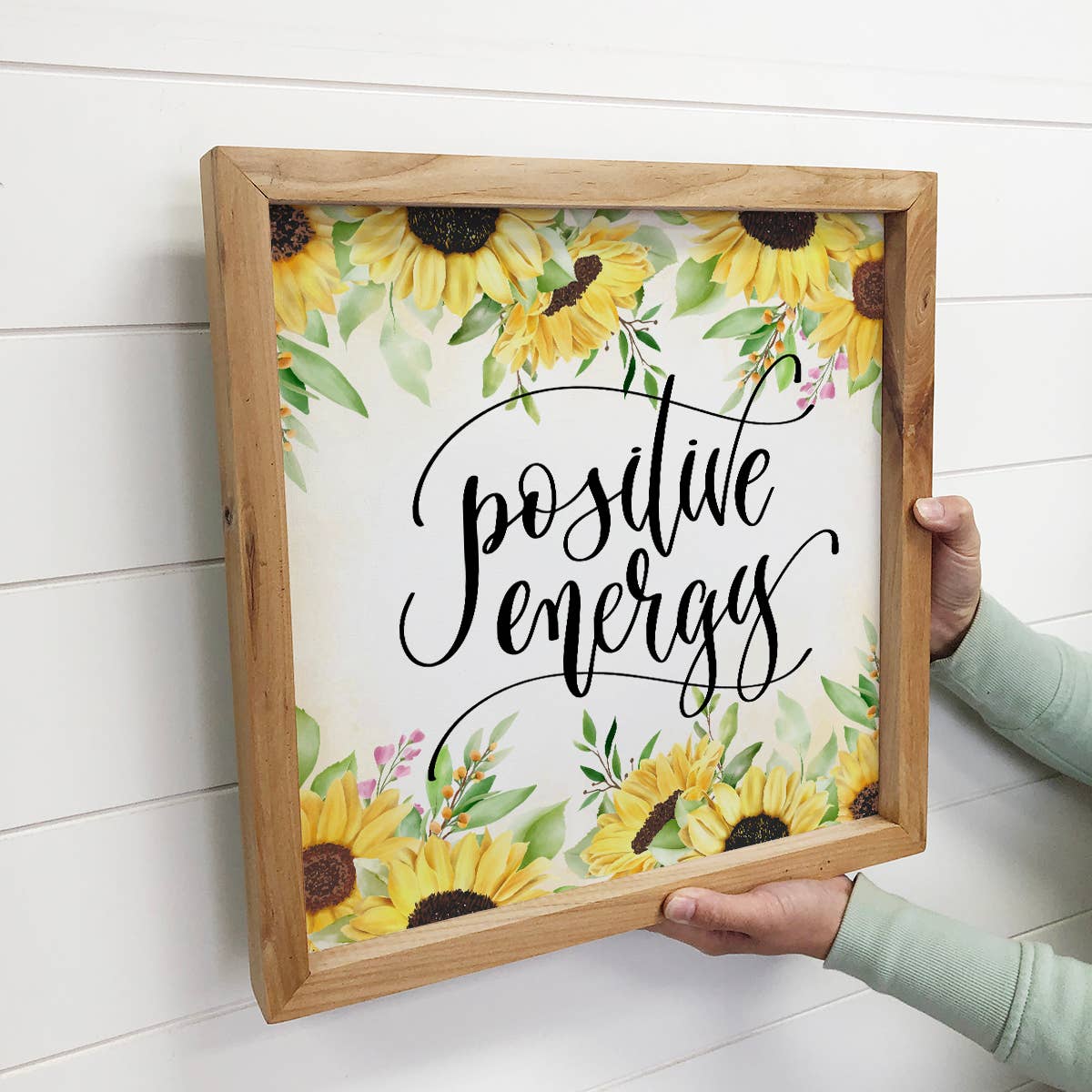 Get Well Card Sign- Positive Energy Sunflower Sign