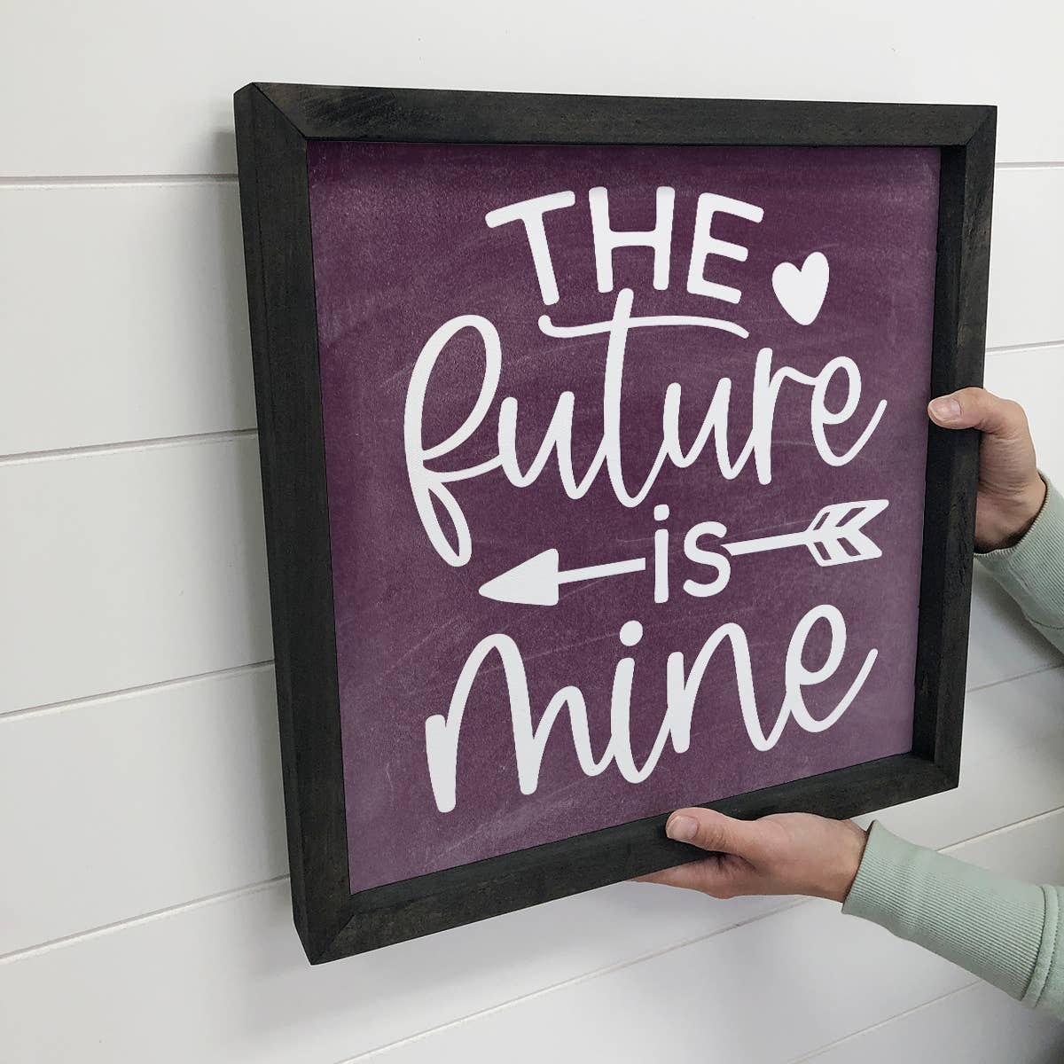 The Future is Mine - Inspiring Canvas Art - Wood Framed Art