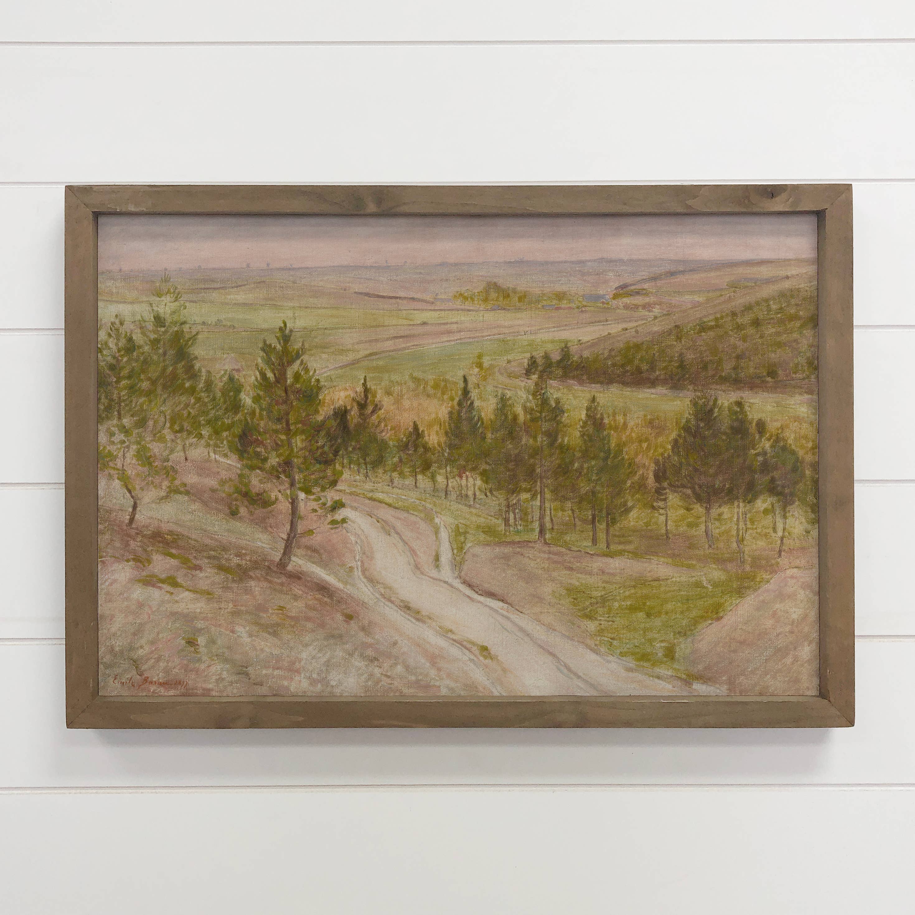 Hill Passage - Mountain Landscape Canvas Art - Wood Framed