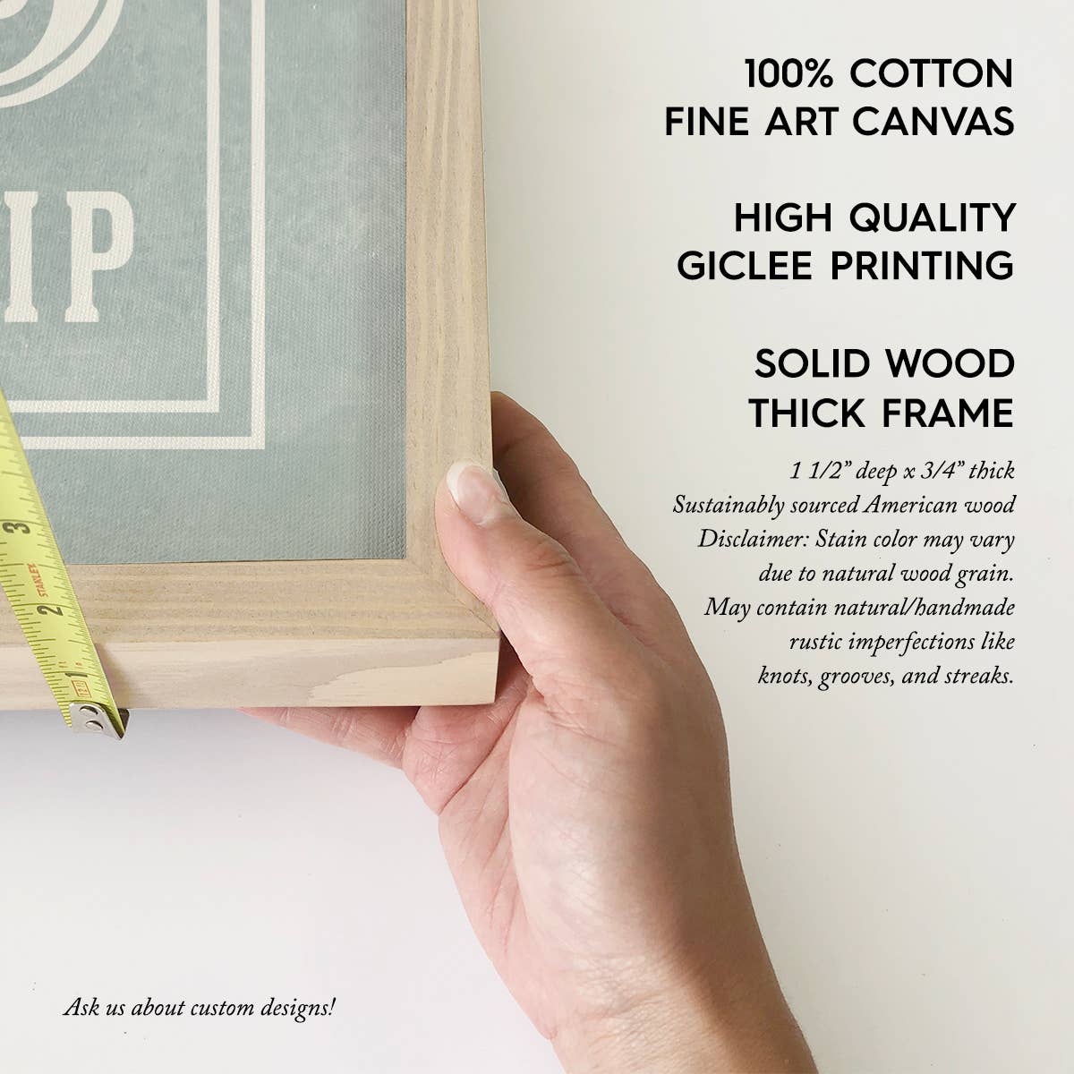 North Pole Polar Express - Christmas Canvas Sign - Framed