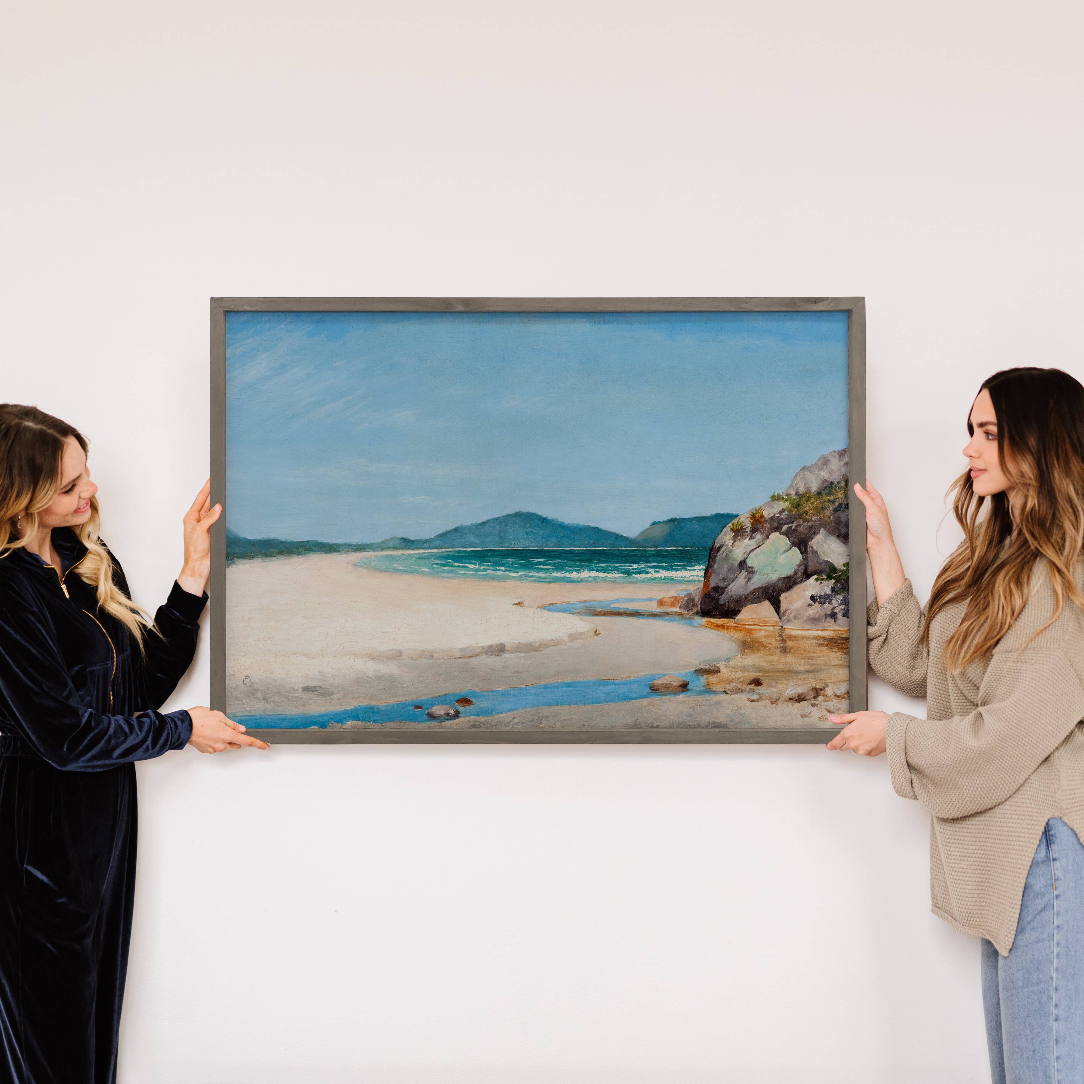 Brazilian Seascape - Nature Landscape Canvas Art - Framed