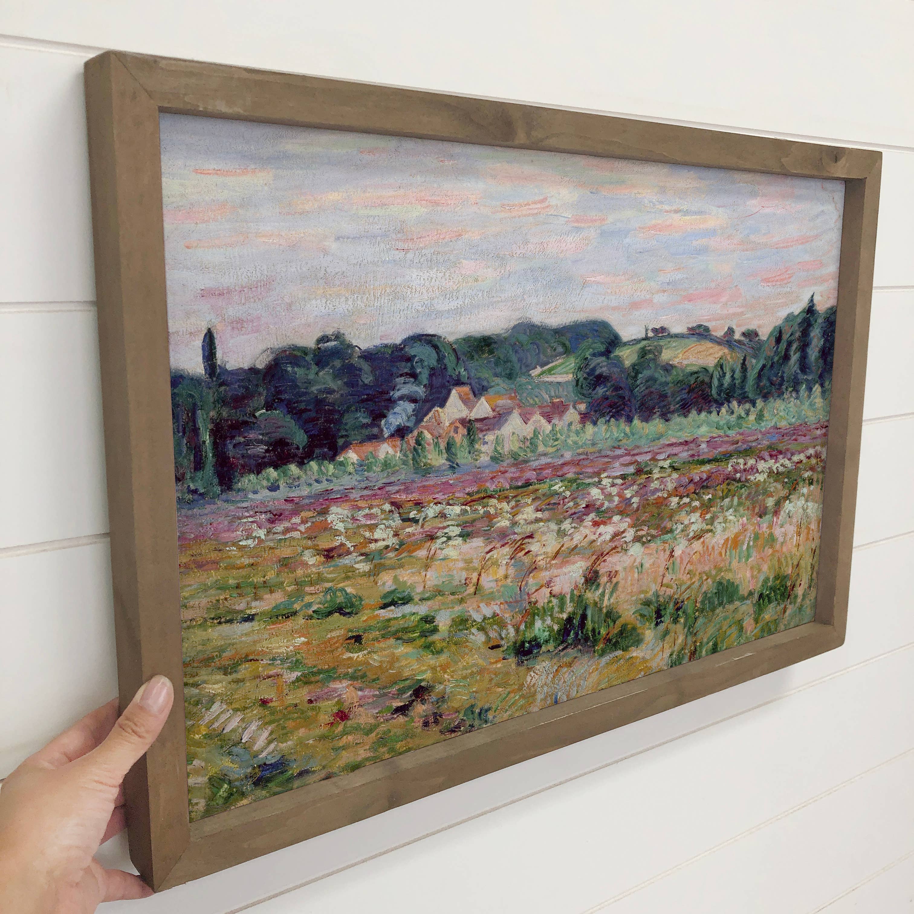 Prairie Life Painting - Landscape Canvas Art - Wood Framed