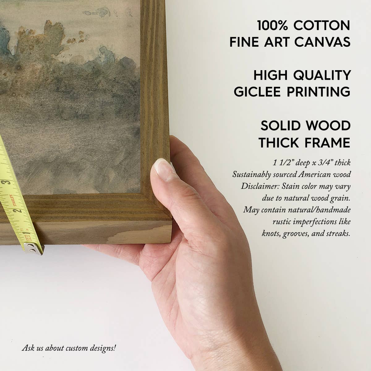 European Cottages Landscape - Landscape Canvas Art - Framed