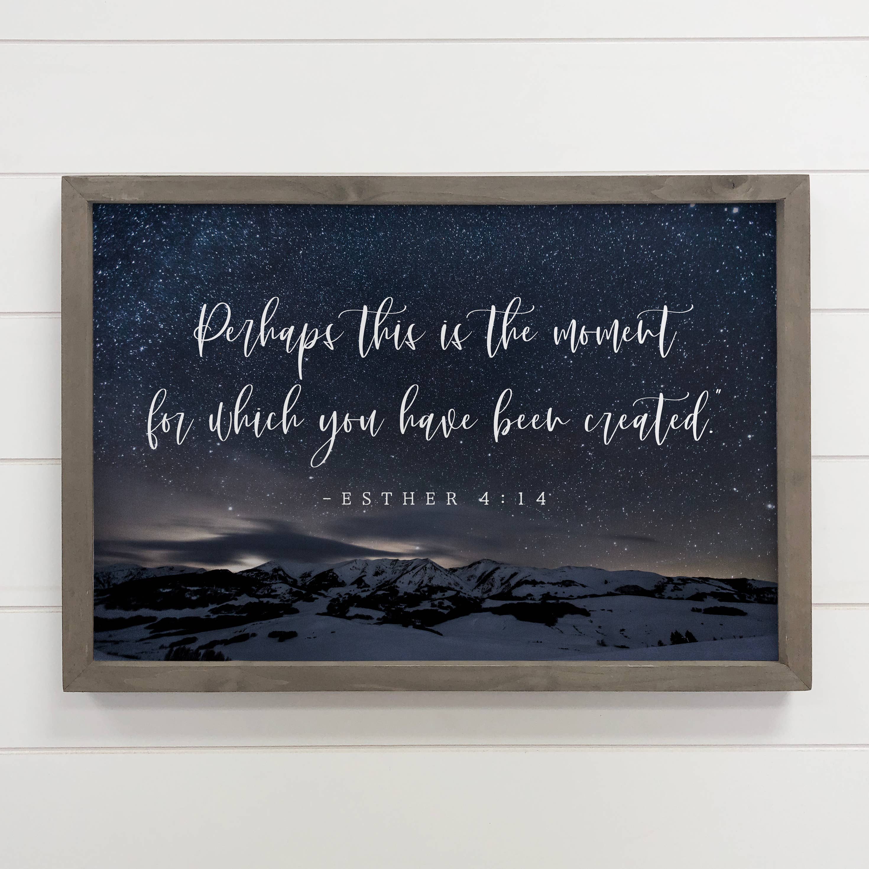 Perhaps This Is the Moment - Night Sky Canvas Art - Framed