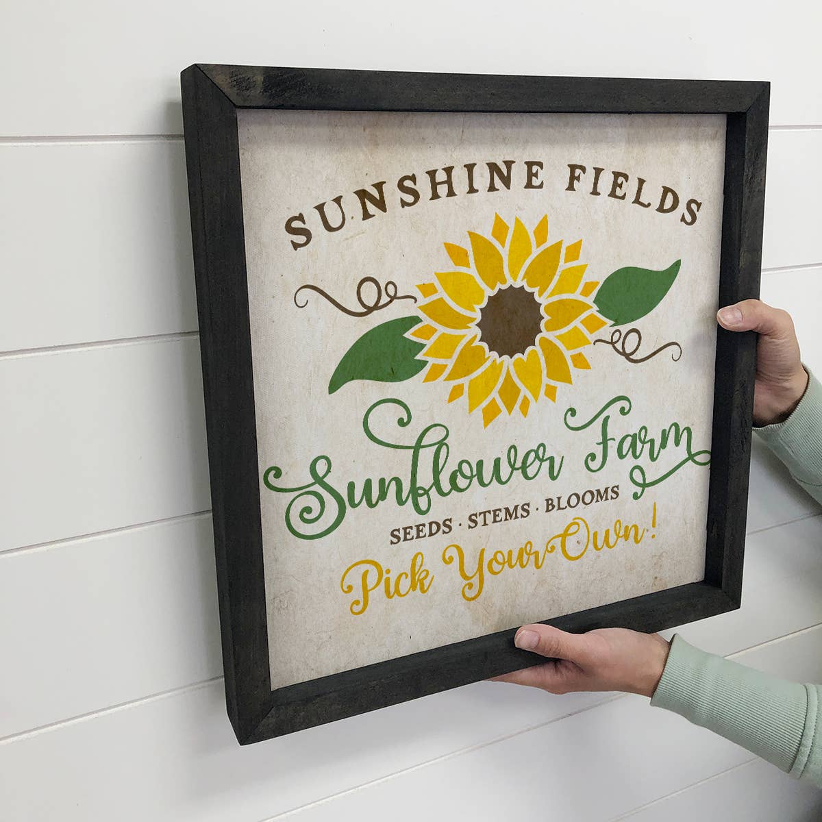 Flower Shop Sign- Sunflower Shop- Canvas Wall Art