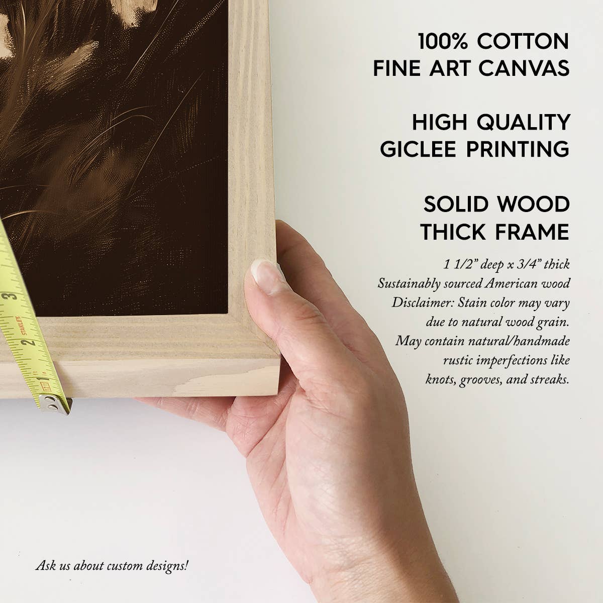 Sepia Wildflowers - Wildflower Canvas Art - Wood Framed Art