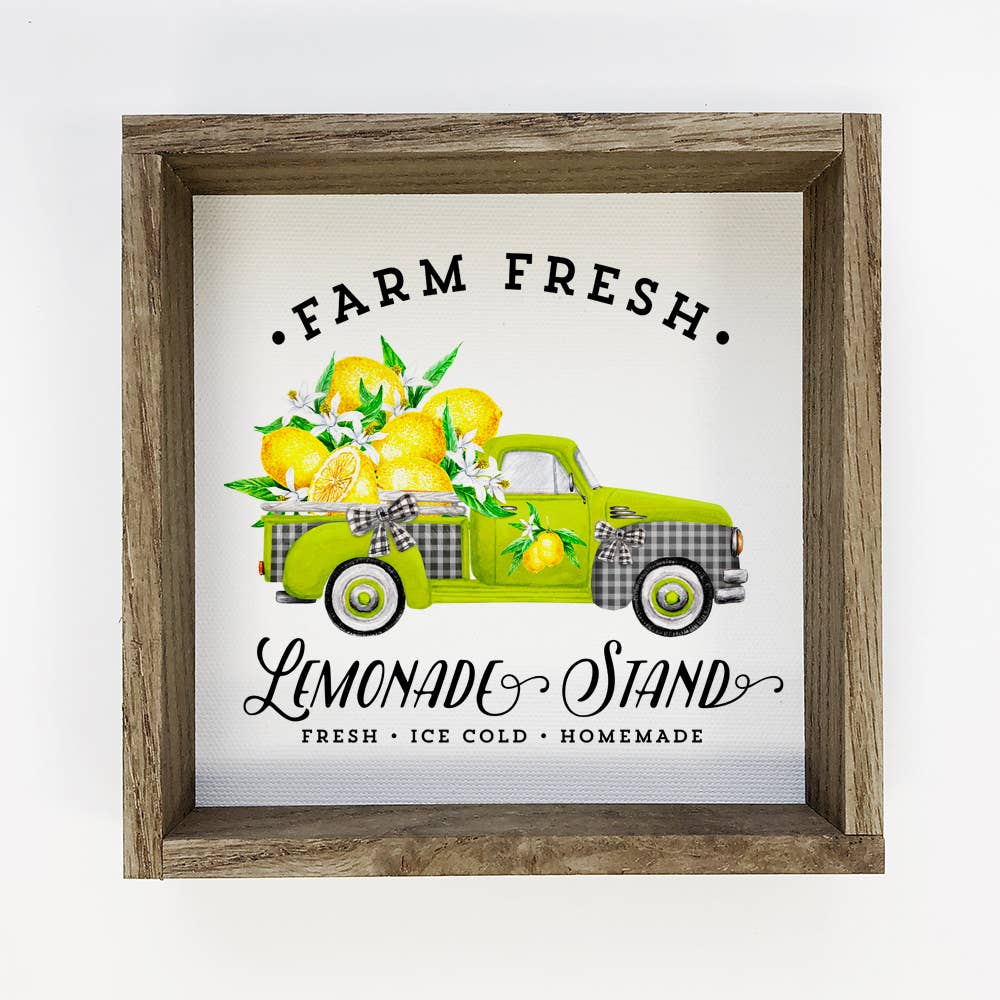 Summer Decor- Lemonade Holiday Truck- Small Sign