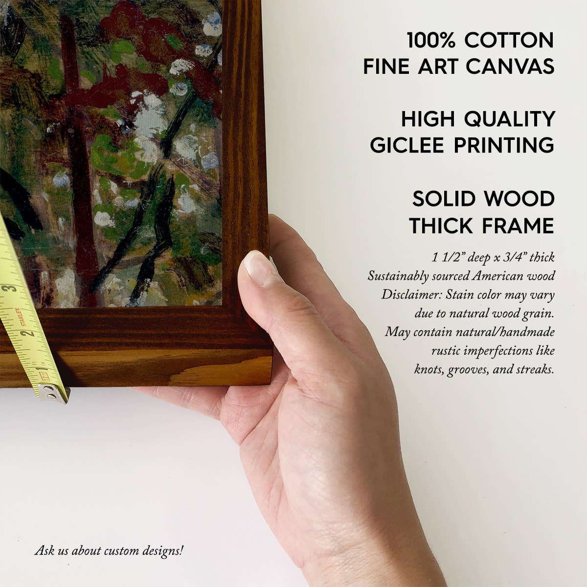 Deer Sunlit Trees - Wildlife Canvas Art - Wood Framed Decor