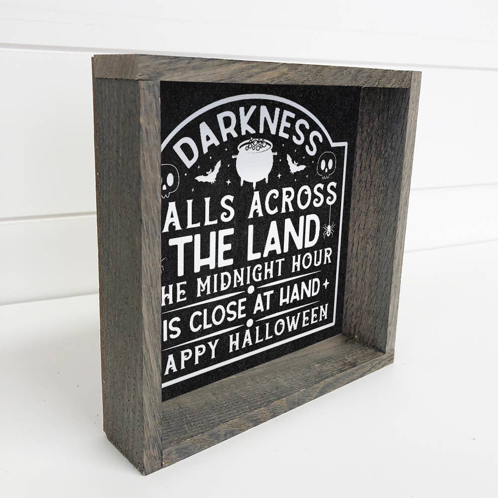 Darkness Falls Across Land Halloween - Halloween Canvas Art