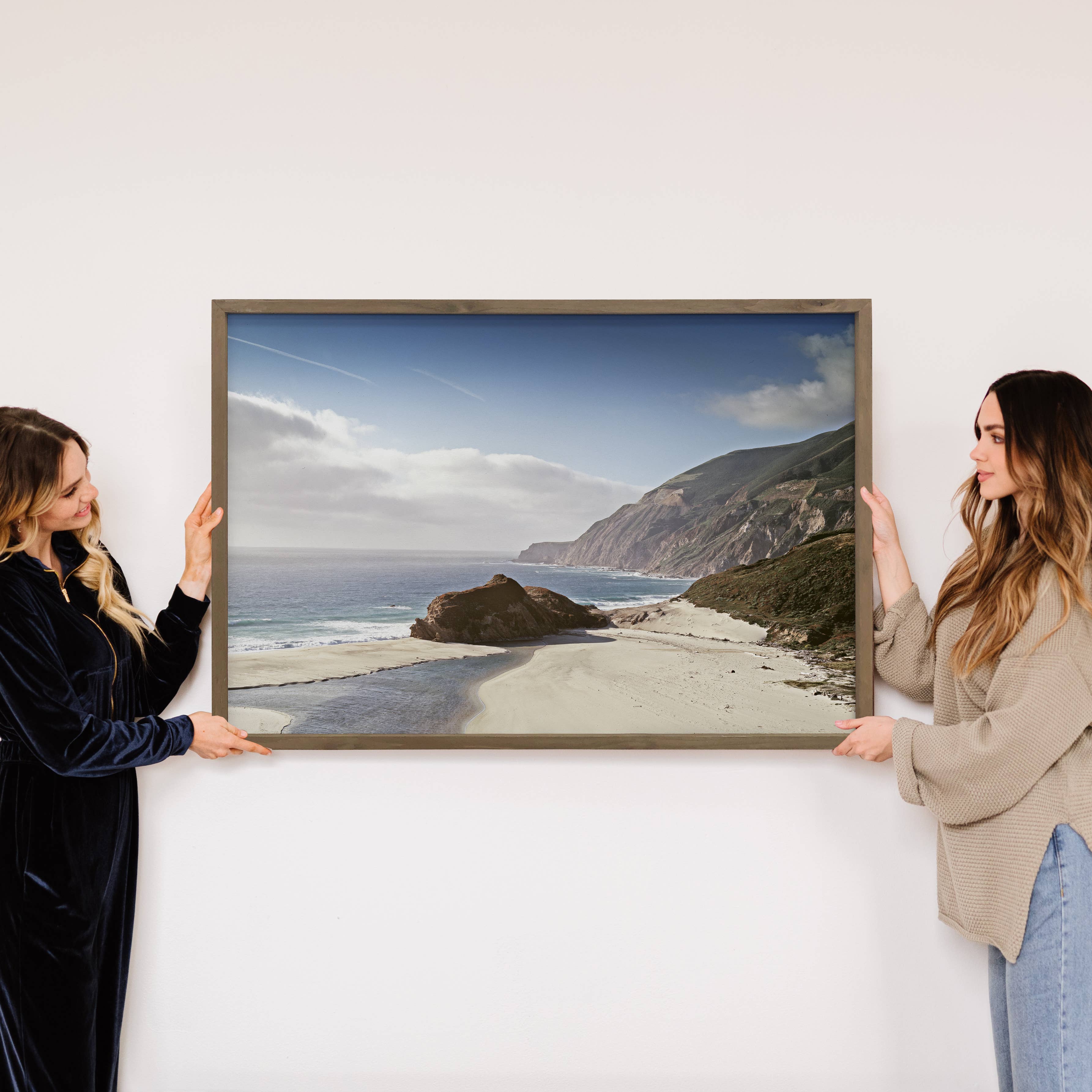 Big Sur Ocean View - Ocean Landscape Canvas Art - Framed Art
