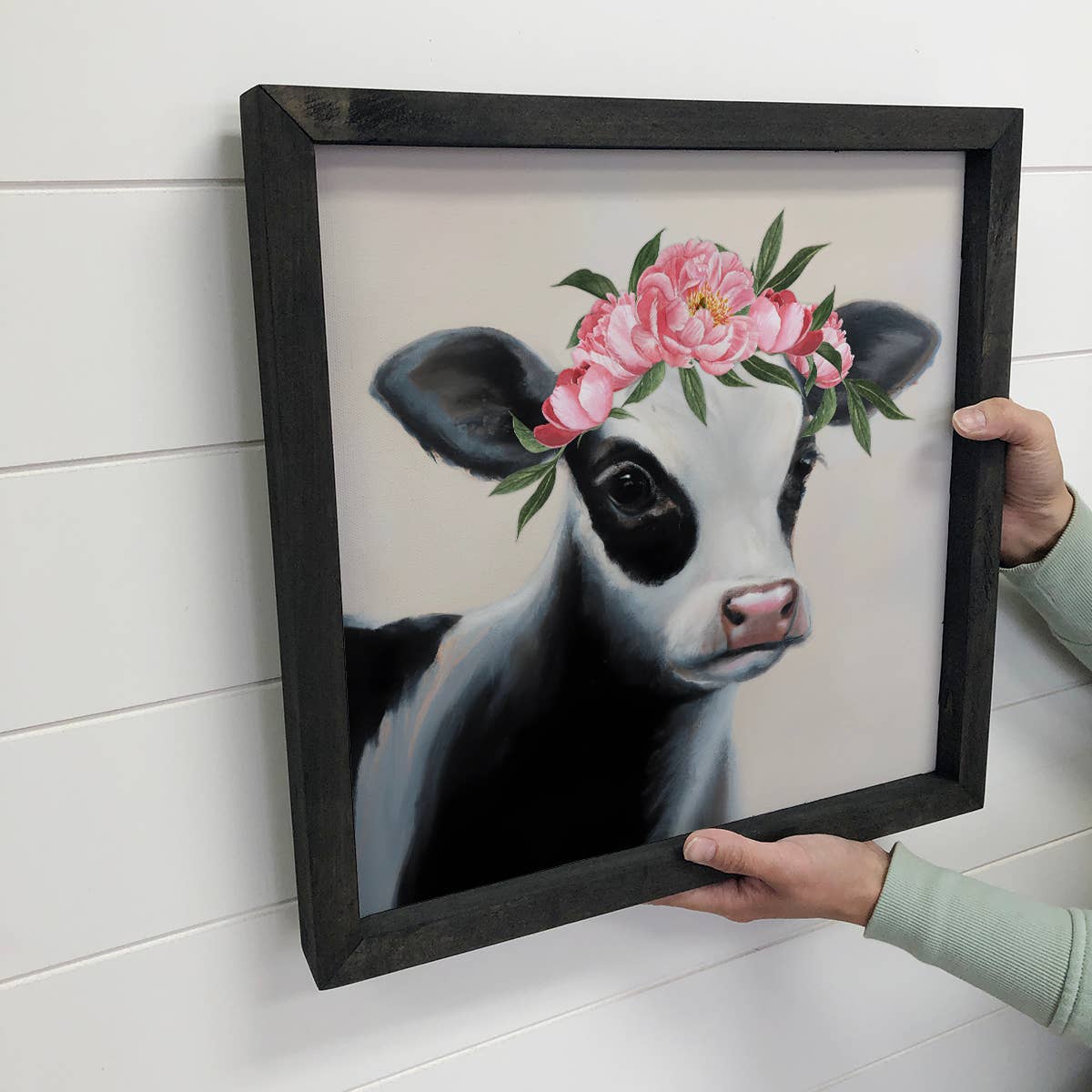 Baby Dairy Cow Flower- Farmhouse Sign Dairy Cow Baby