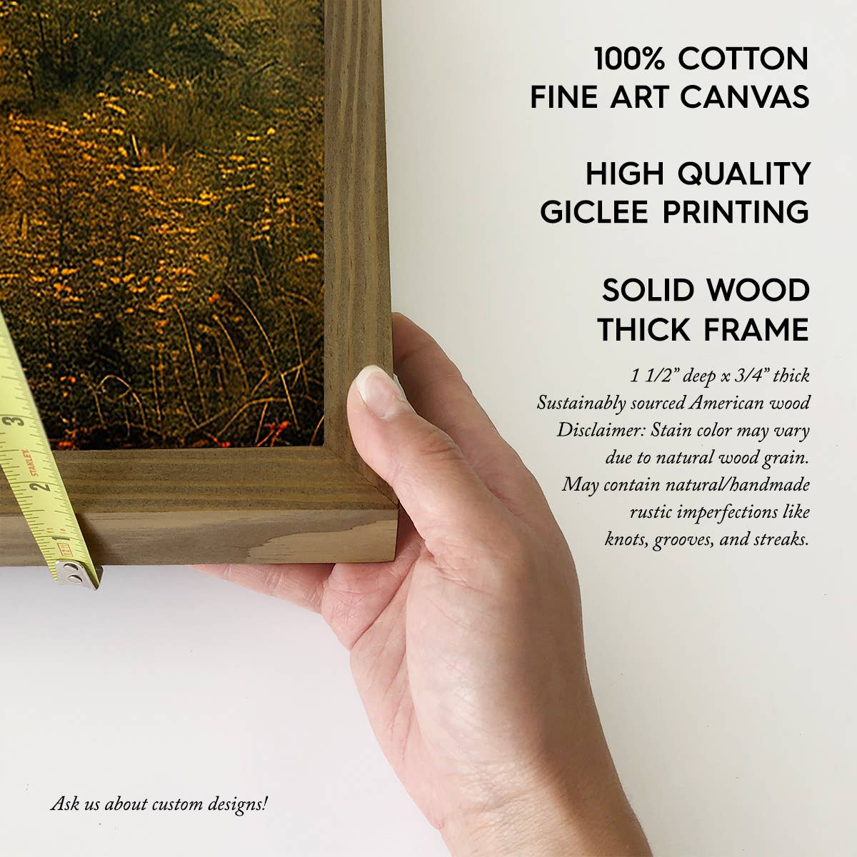 Custom Rustic Mountain Overlook - Custom Sign - Wood Framed