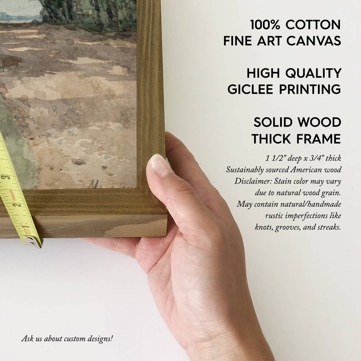 Tree Tunnel - Tree Canvas Wall Art - Wood Framed Nature Art