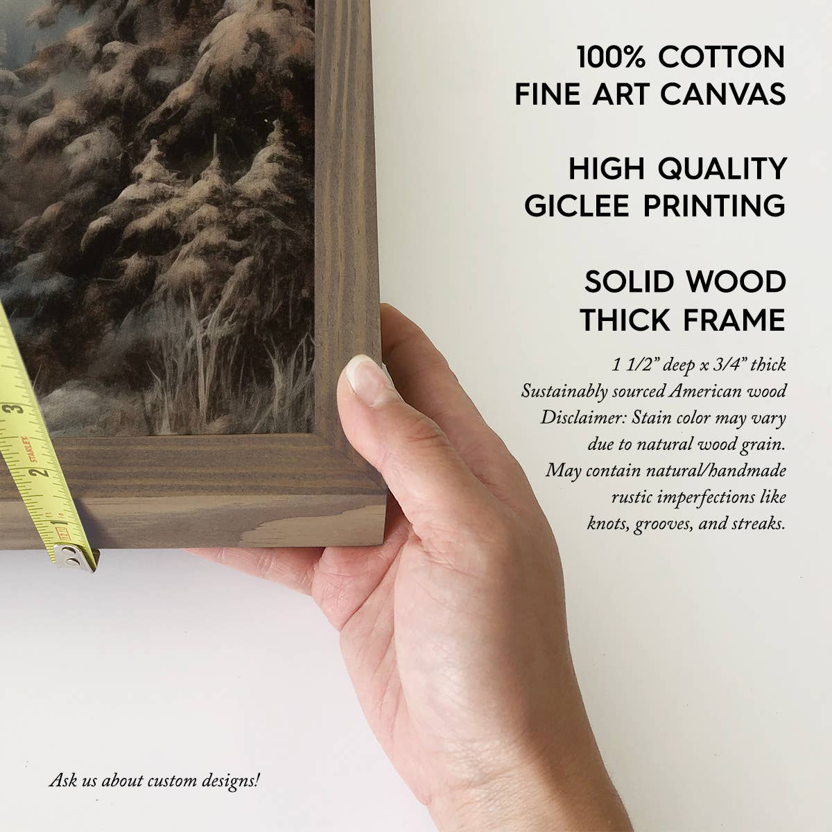 Winter is a Time for Wonder - Winter Canvas Art - Wood Frame