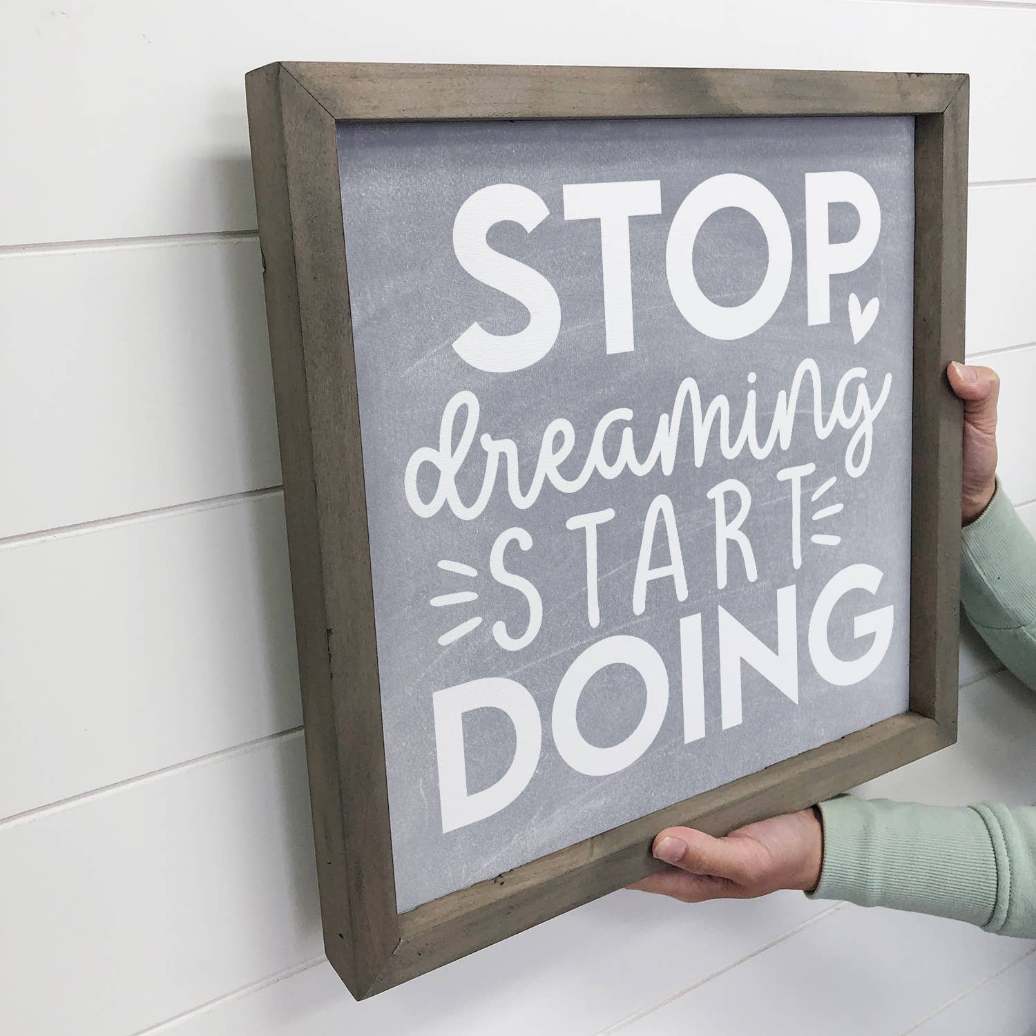 Stop Dreaming Start Doing - Inspiring Canvas Art - Framed